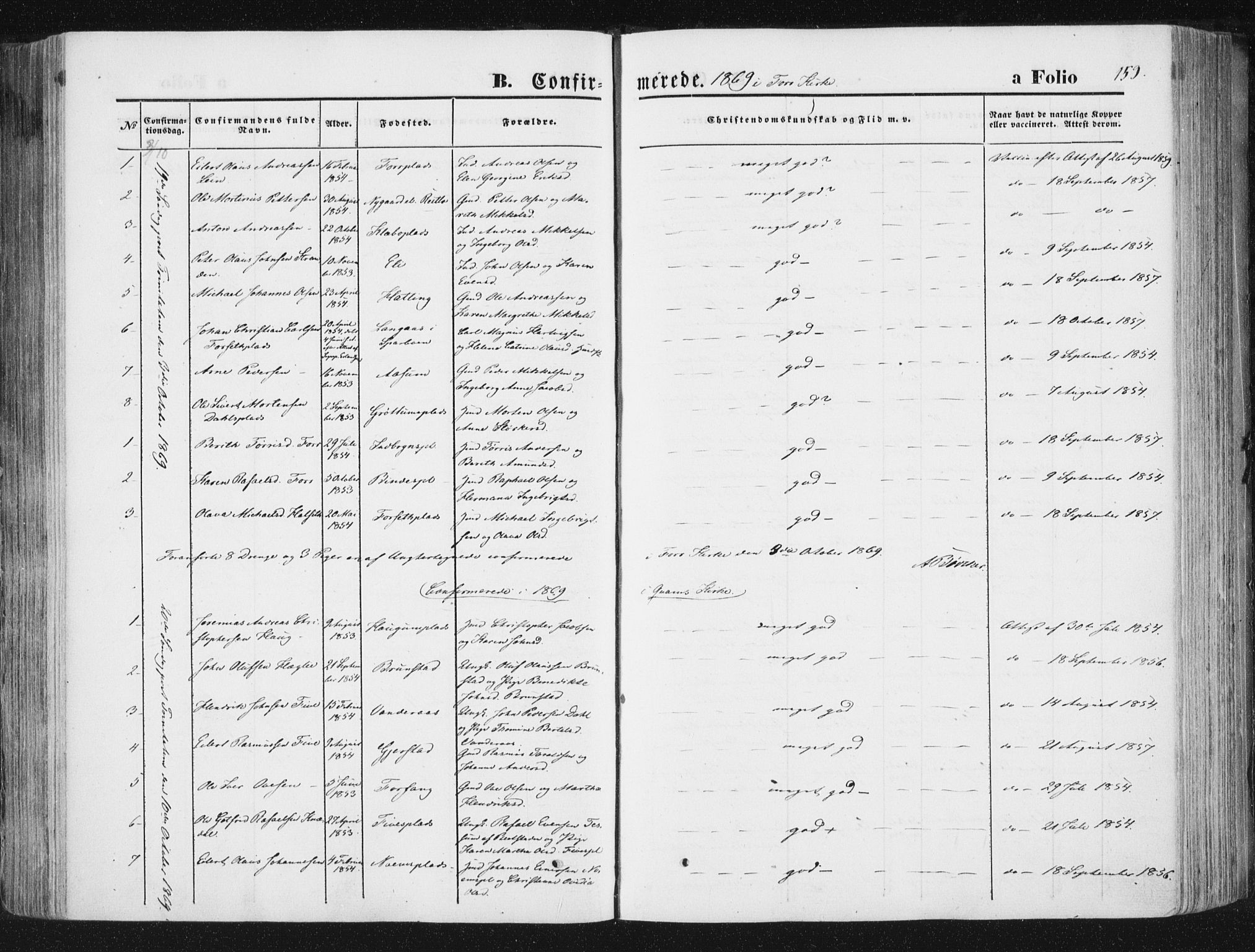 Ministerialprotokoller, klokkerbøker og fødselsregistre - Nord-Trøndelag, SAT/A-1458/746/L0447: Parish register (official) no. 746A06, 1860-1877, p. 159