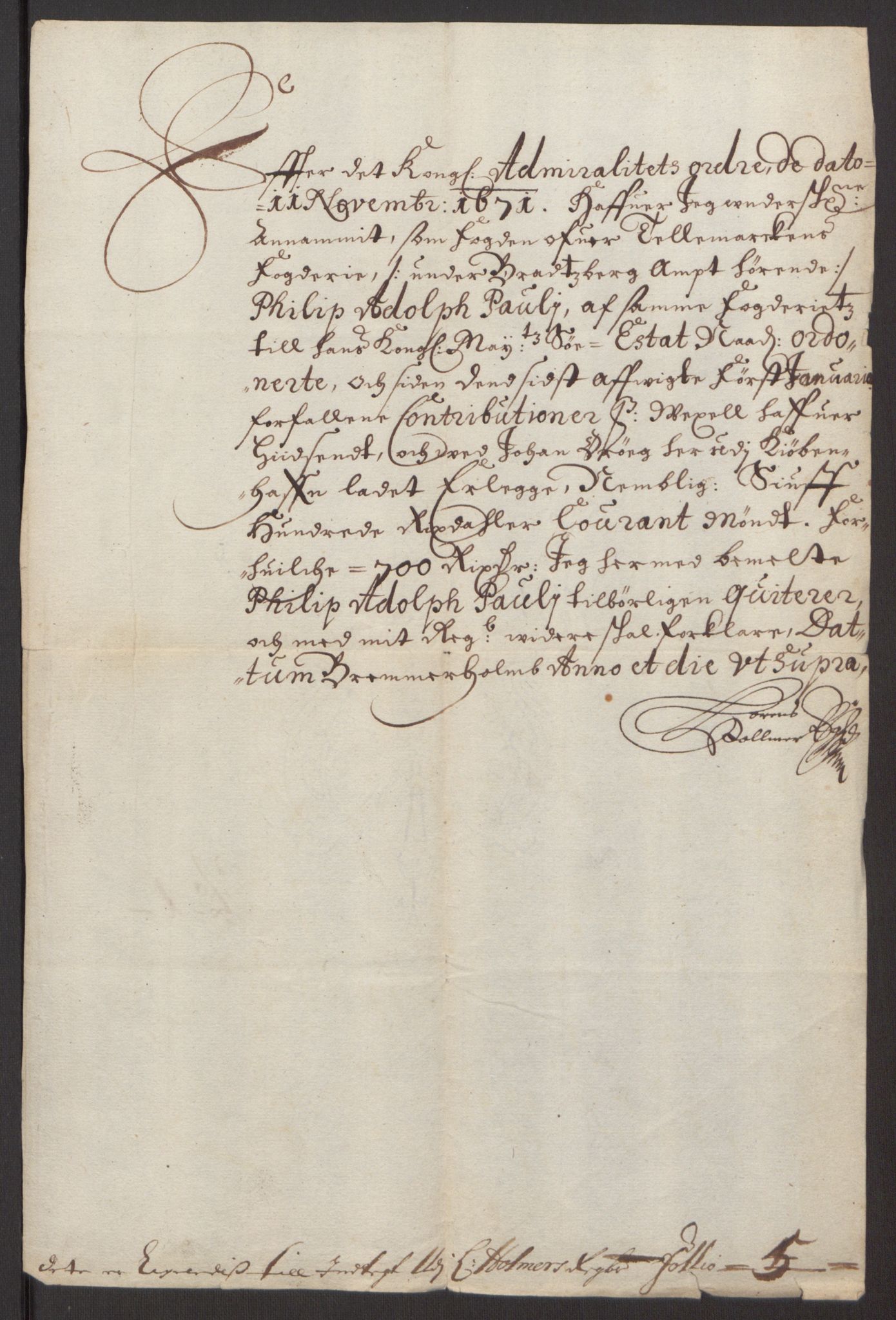 Rentekammeret inntil 1814, Reviderte regnskaper, Fogderegnskap, AV/RA-EA-4092/R35/L2060: Fogderegnskap Øvre og Nedre Telemark, 1671-1672, p. 128