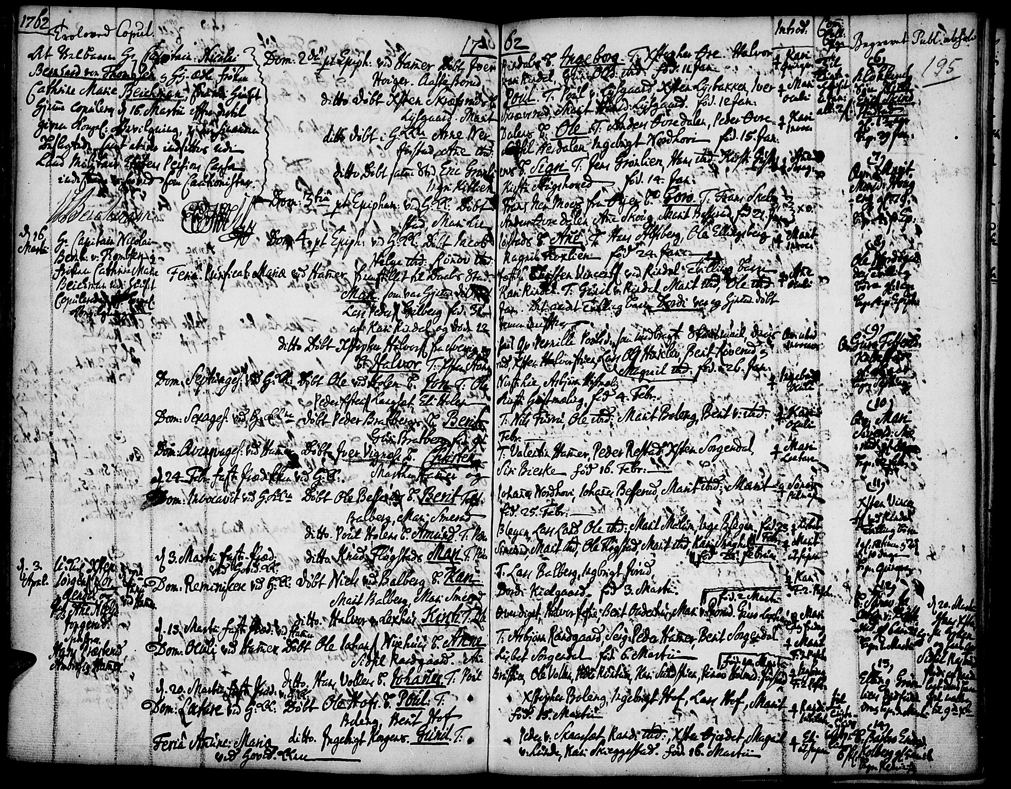 Fåberg prestekontor, SAH/PREST-086/H/Ha/Haa/L0001: Parish register (official) no. 1, 1727-1775, p. 195