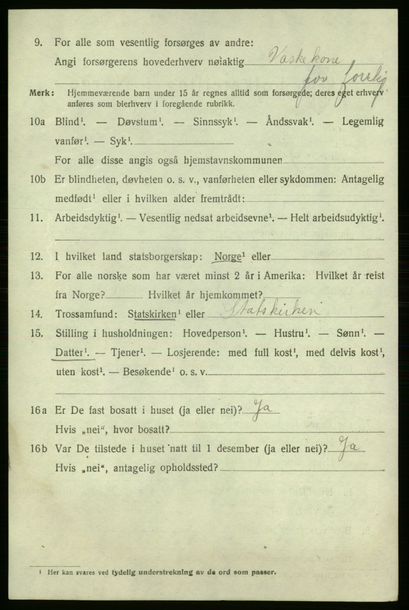 SAO, 1920 census for Fredrikshald, 1920, p. 16197