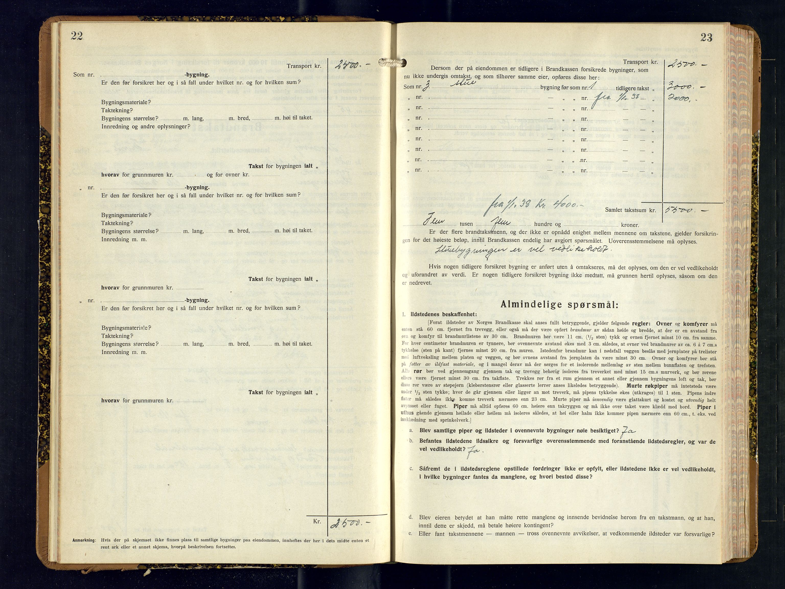 Skjervøy lensmannskontor, AV/SATØ-SATØ-63/F/Fu/Fub/L0262: Branntakstprotokoll (S), 1929-1931, p. 22-23