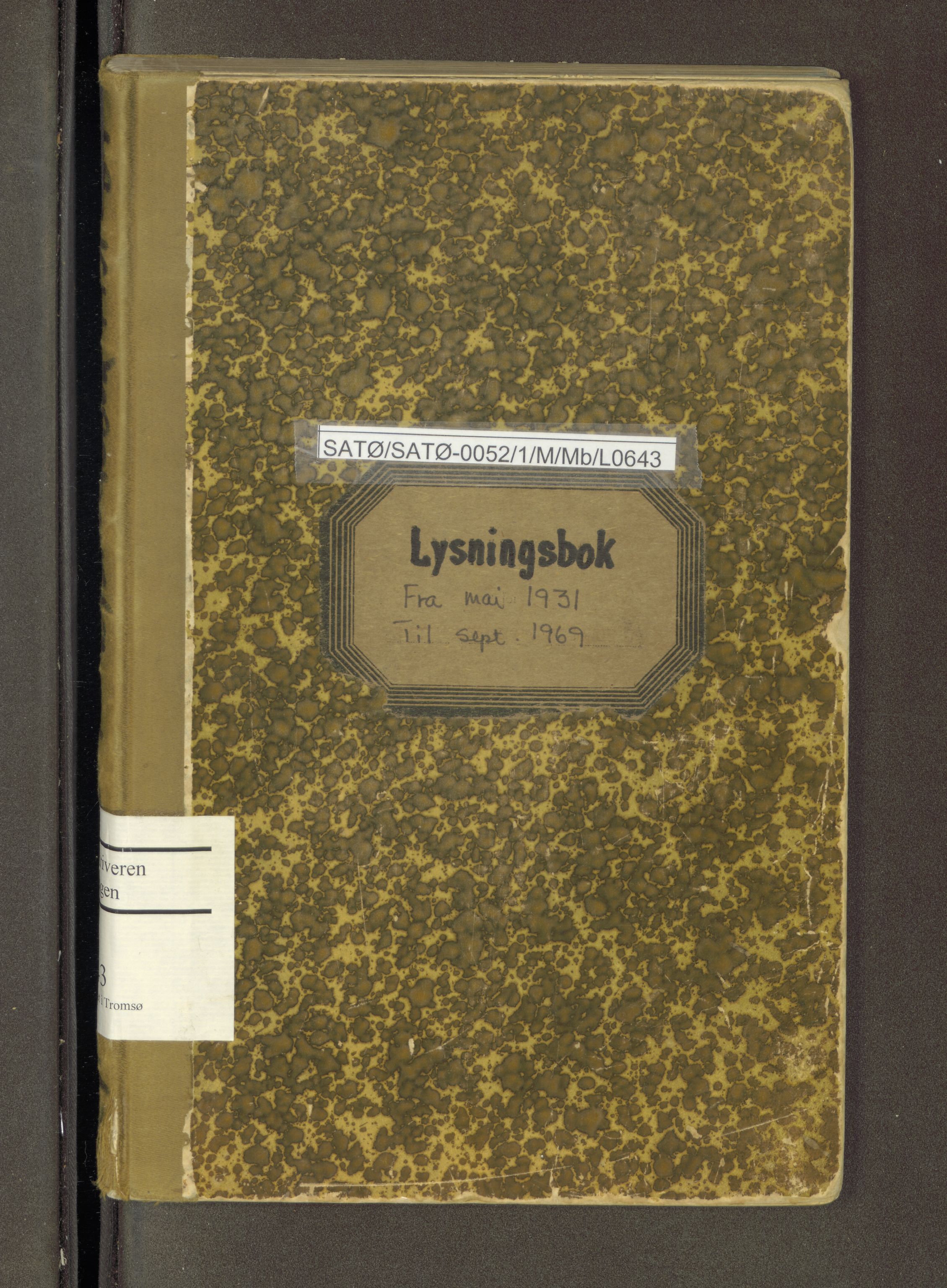 Lyngen sorenskriveri, SATØ/SATØ-0052/1/M/Mb/L0643: Lysingsbok, 1931-1969