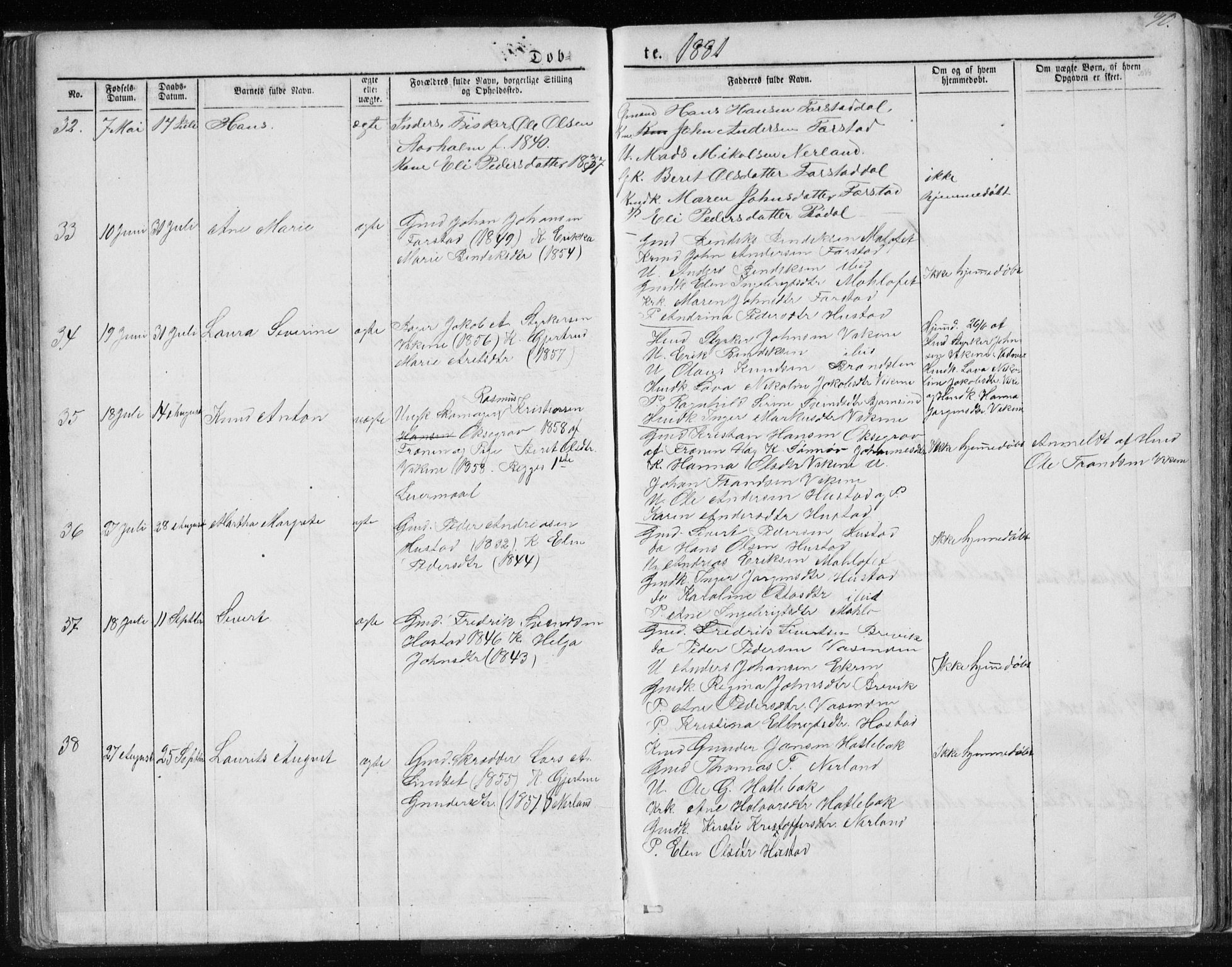 Ministerialprotokoller, klokkerbøker og fødselsregistre - Møre og Romsdal, AV/SAT-A-1454/567/L0782: Parish register (copy) no. 567C02, 1867-1886, p. 90