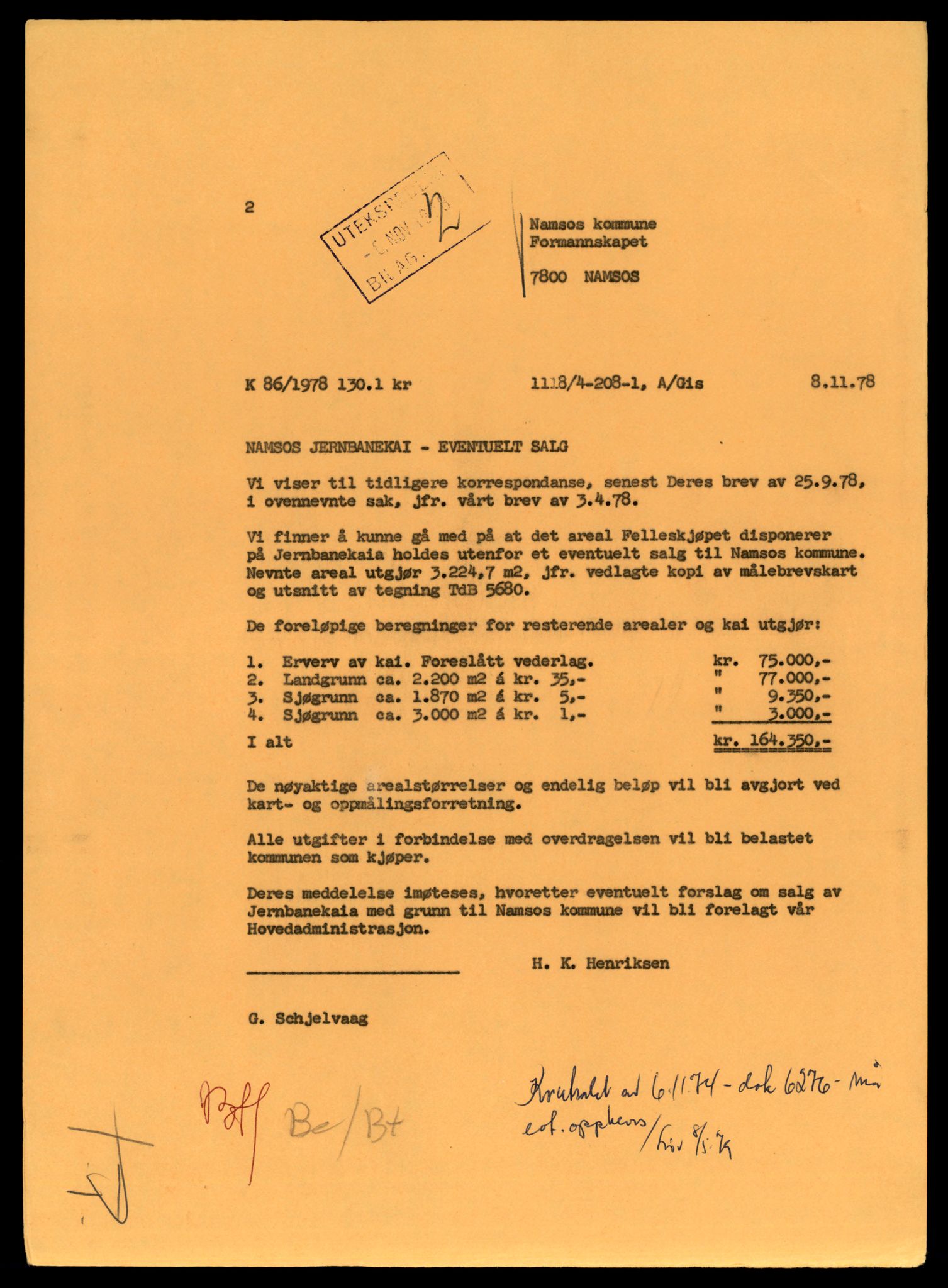 Norges statsbaner (NSB) - Trondheim distrikt, AV/SAT-A-6436/0002/Dd/L0819: --, 1936-1990, p. 1147