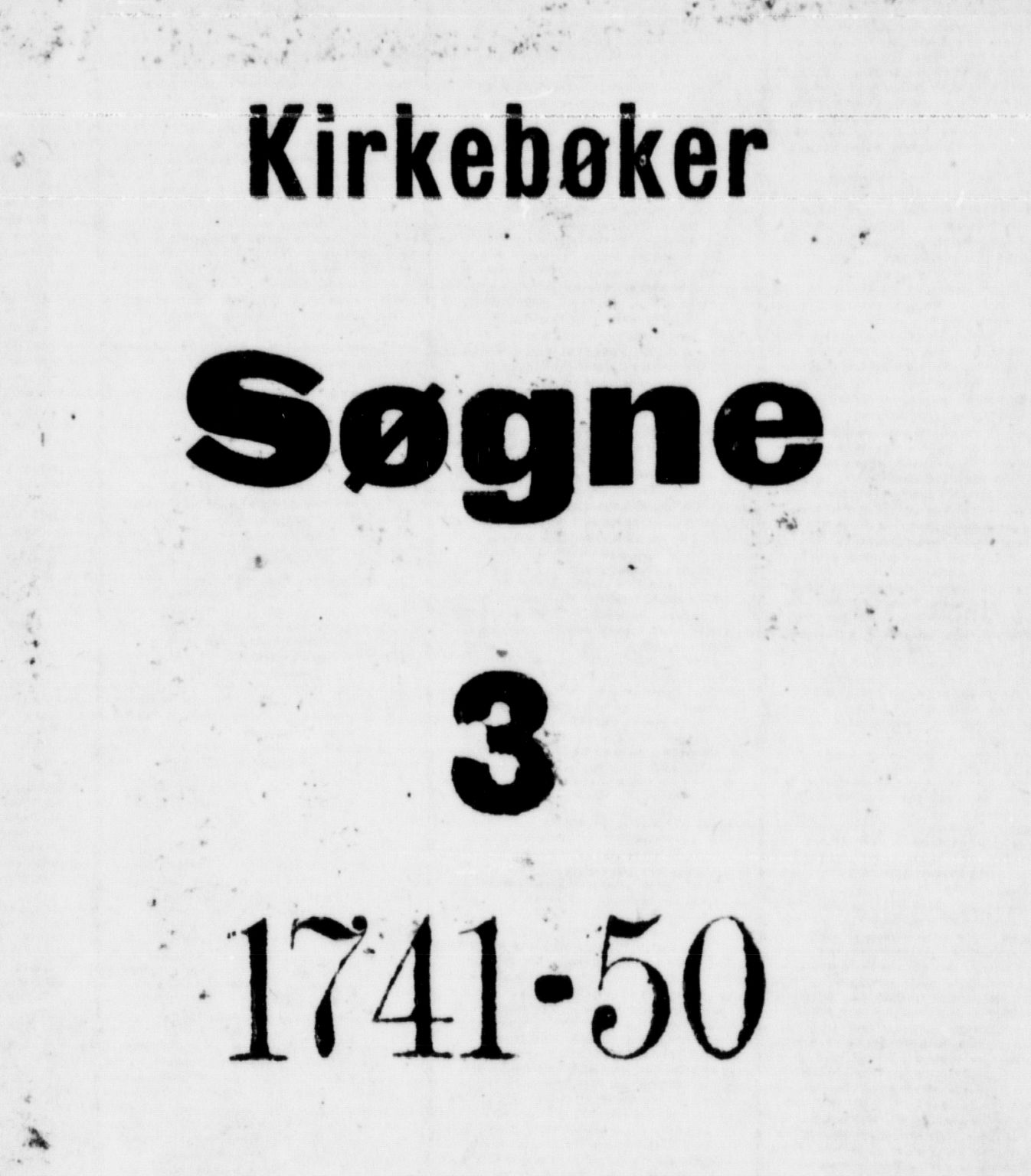 Søgne sokneprestkontor, SAK/1111-0037/F/Fa/Fab/L0002: Parish register (official) no. A 2, 1741-1750