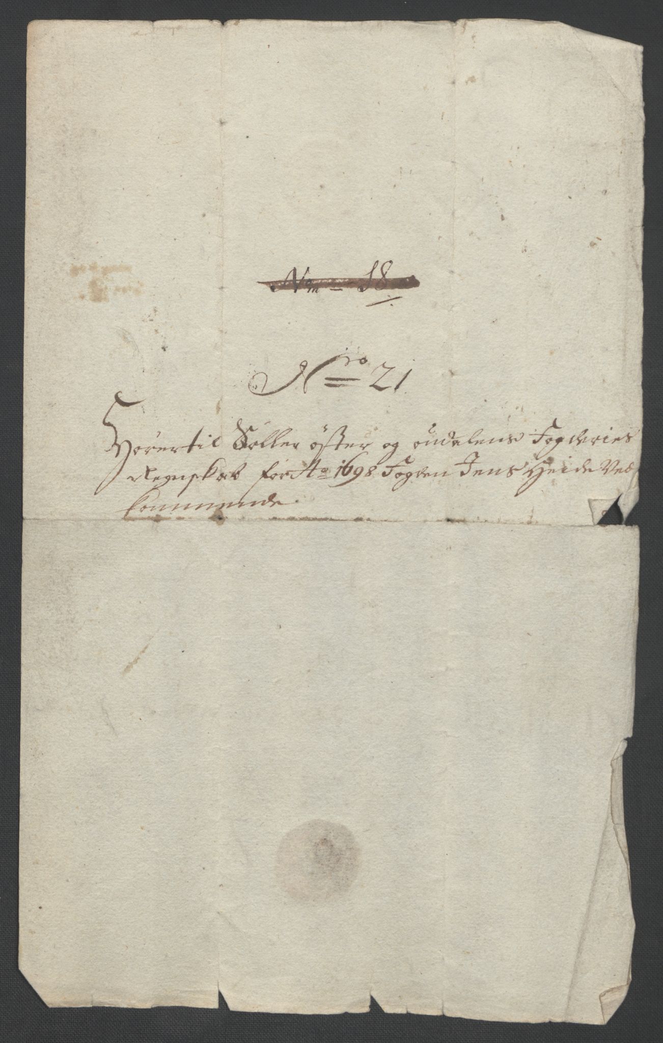 Rentekammeret inntil 1814, Reviderte regnskaper, Fogderegnskap, AV/RA-EA-4092/R13/L0836: Fogderegnskap Solør, Odal og Østerdal, 1698, p. 247