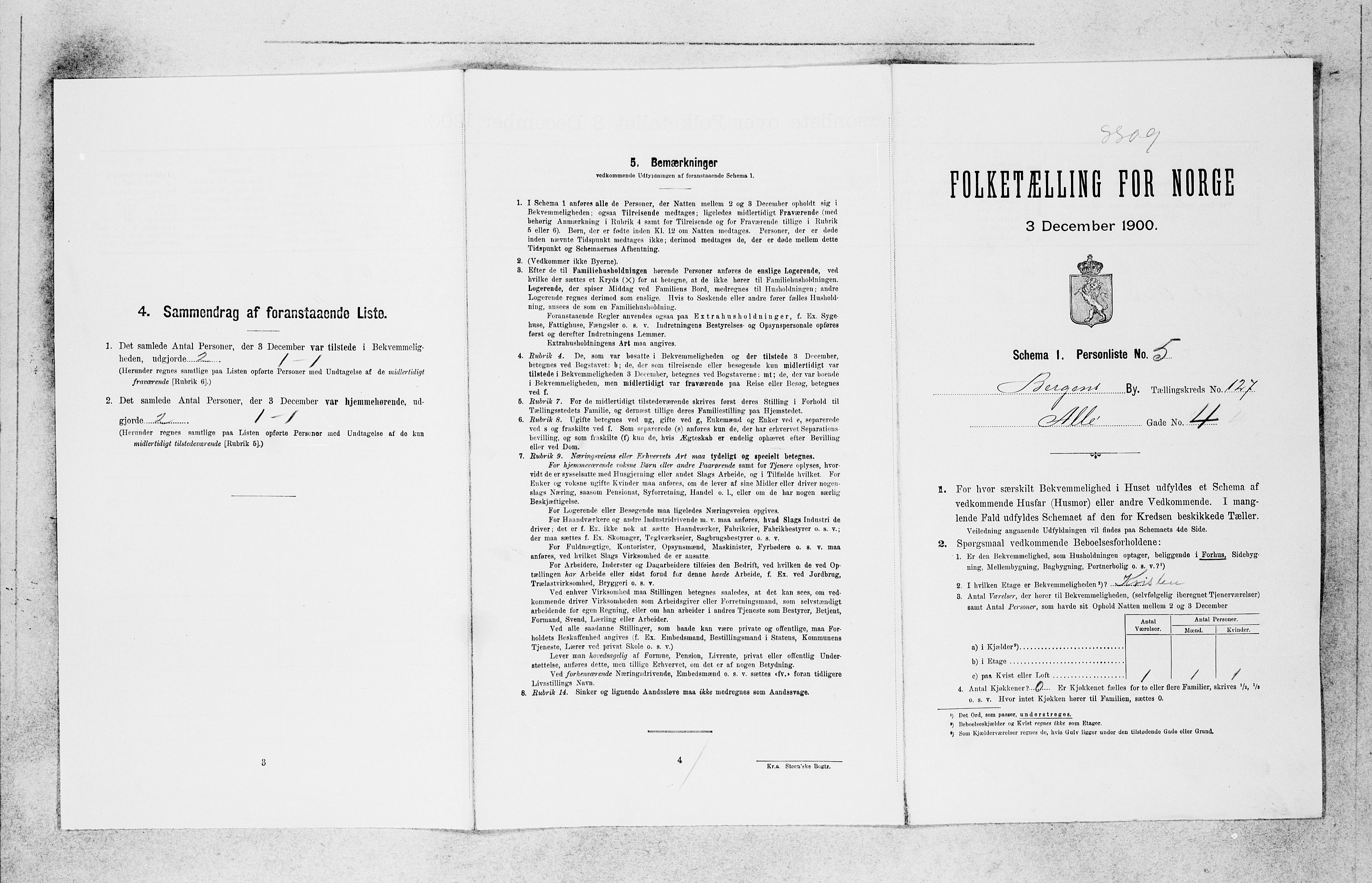 SAB, 1900 census for Bergen, 1900, p. 26342