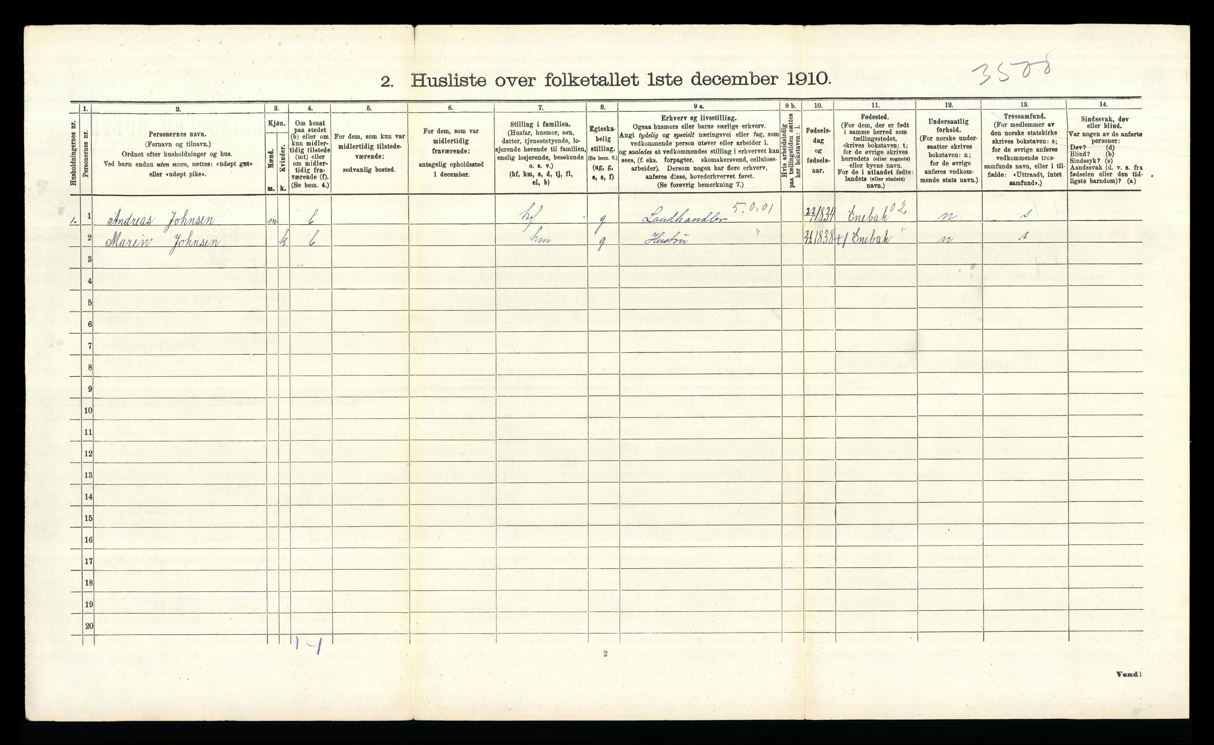 RA, 1910 census for Bærum, 1910, p. 954