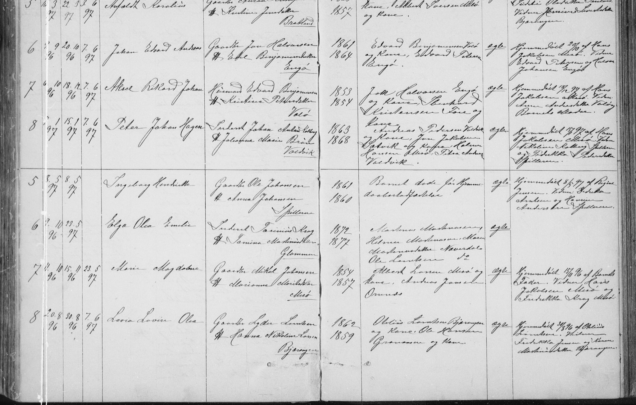 Ministerialprotokoller, klokkerbøker og fødselsregistre - Nordland, SAT/A-1459/843/L0636: Parish register (copy) no. 843C05, 1884-1909, p. 171