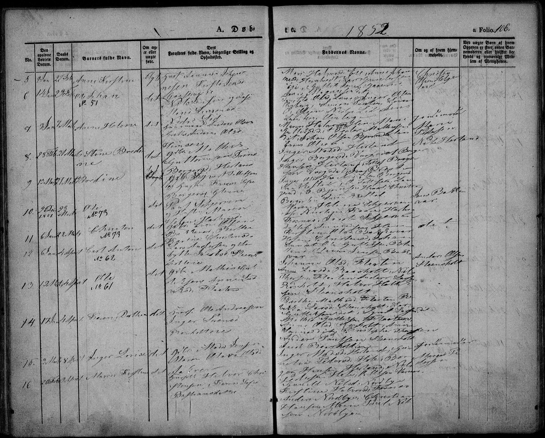 Lardal kirkebøker, SAKO/A-350/F/Fa/L0006: Parish register (official) no. I 6, 1835-1860, p. 106
