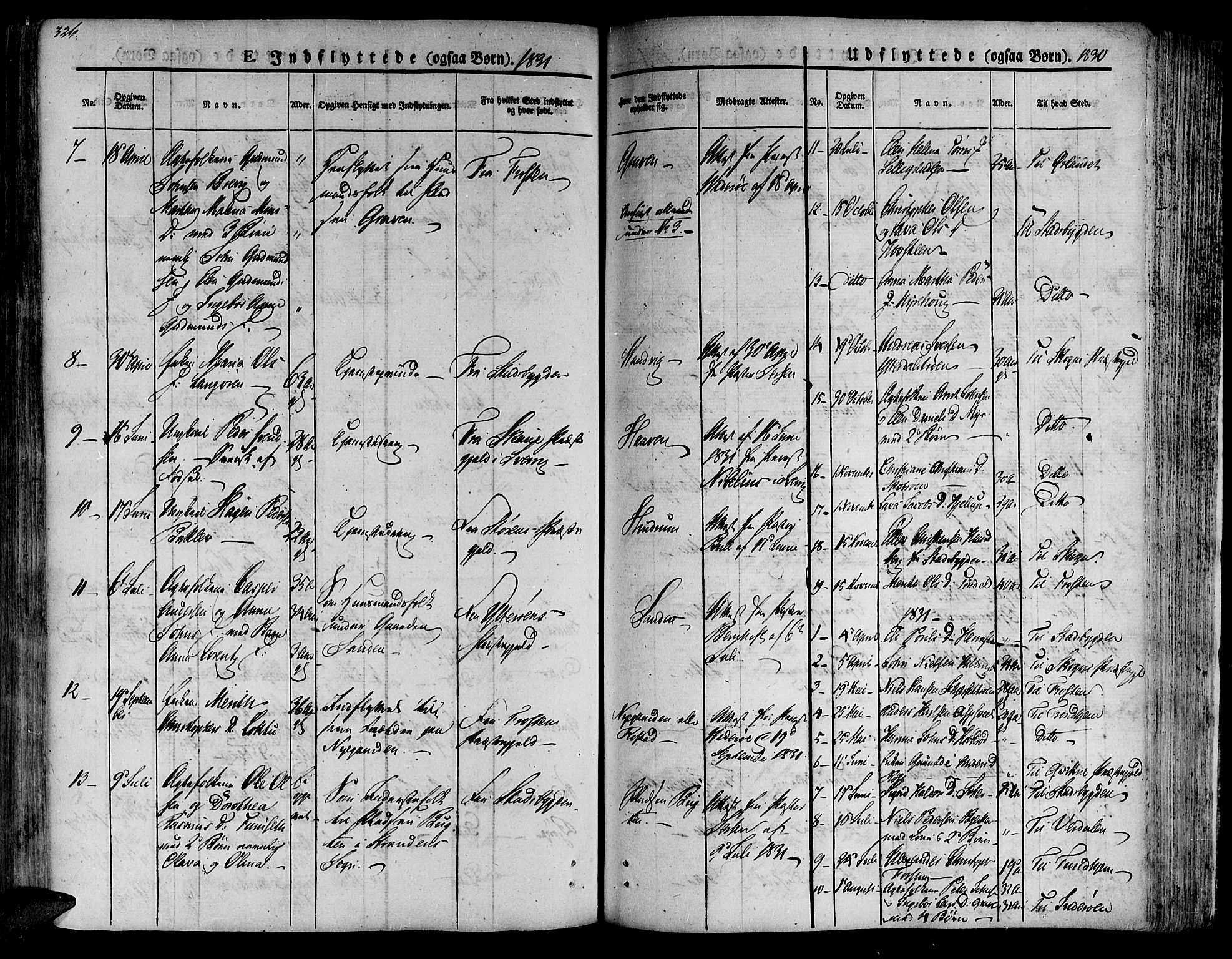 Ministerialprotokoller, klokkerbøker og fødselsregistre - Nord-Trøndelag, SAT/A-1458/701/L0006: Parish register (official) no. 701A06, 1825-1841, p. 326