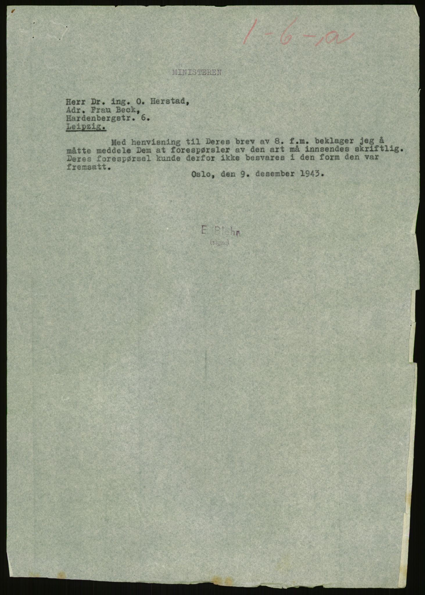 Direktoratet for industriforsyning, Sekretariatet, AV/RA-S-4153/D/Df/L0054: 9. Metallkontoret, 1940-1945, p. 461