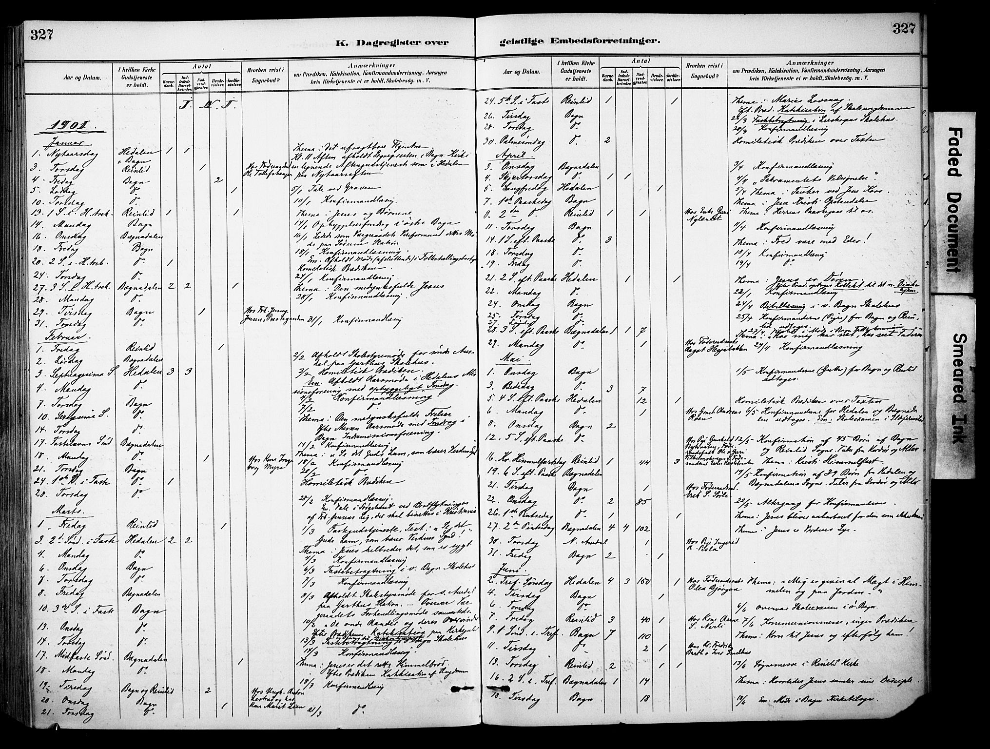 Sør-Aurdal prestekontor, AV/SAH-PREST-128/H/Ha/Haa/L0009: Parish register (official) no. 9, 1886-1906, p. 327