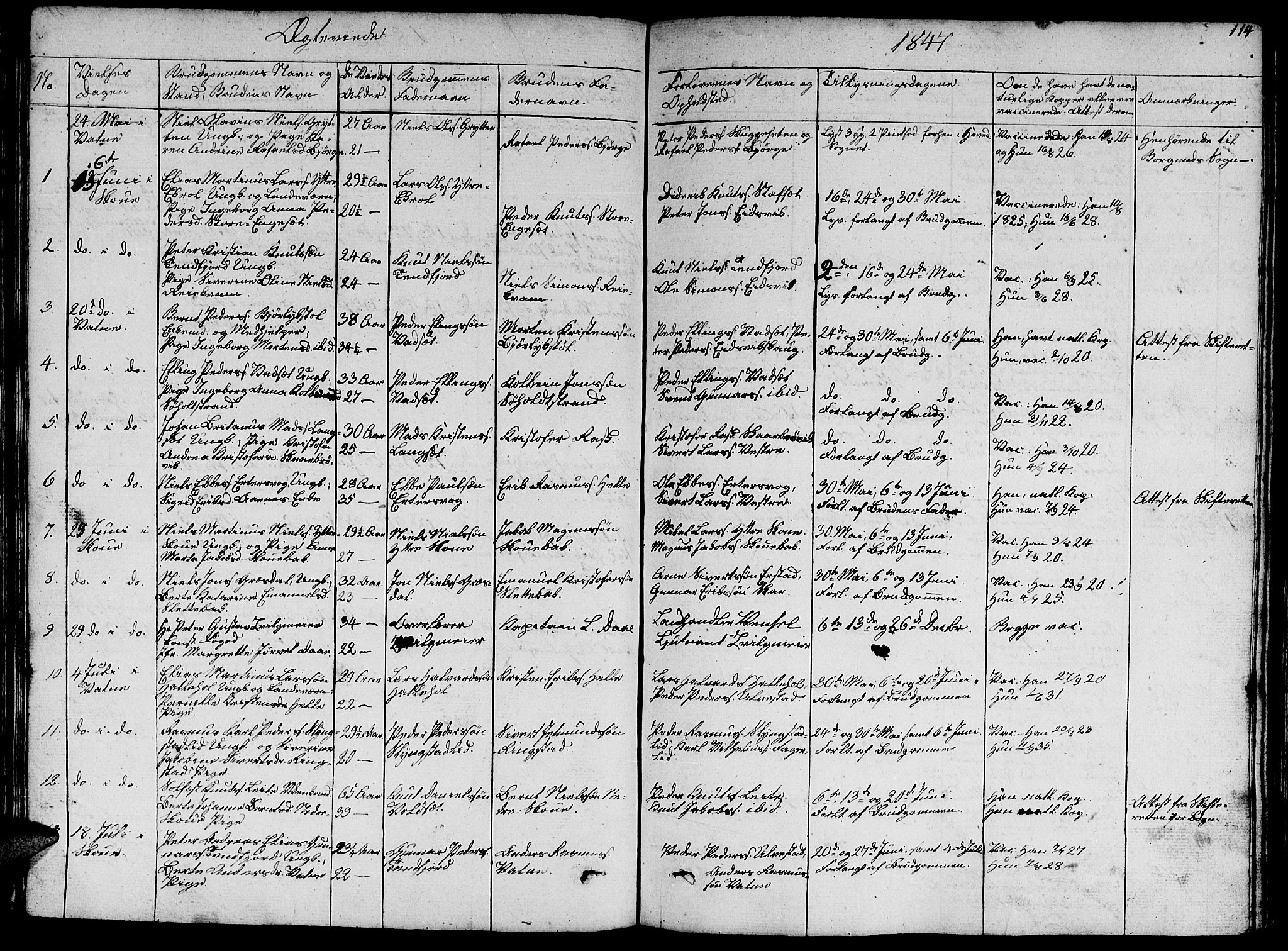 Ministerialprotokoller, klokkerbøker og fødselsregistre - Møre og Romsdal, AV/SAT-A-1454/524/L0362: Parish register (copy) no. 524C03, 1840-1854, p. 114