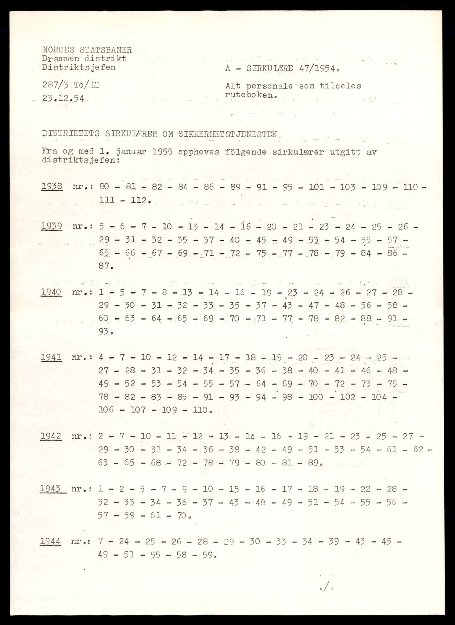 Norges statsbaner (NSB) - Narvik distrikt, AV/SAT-A-6460/0002/X/Xd/L0002: --, 1940-1954, p. 2033