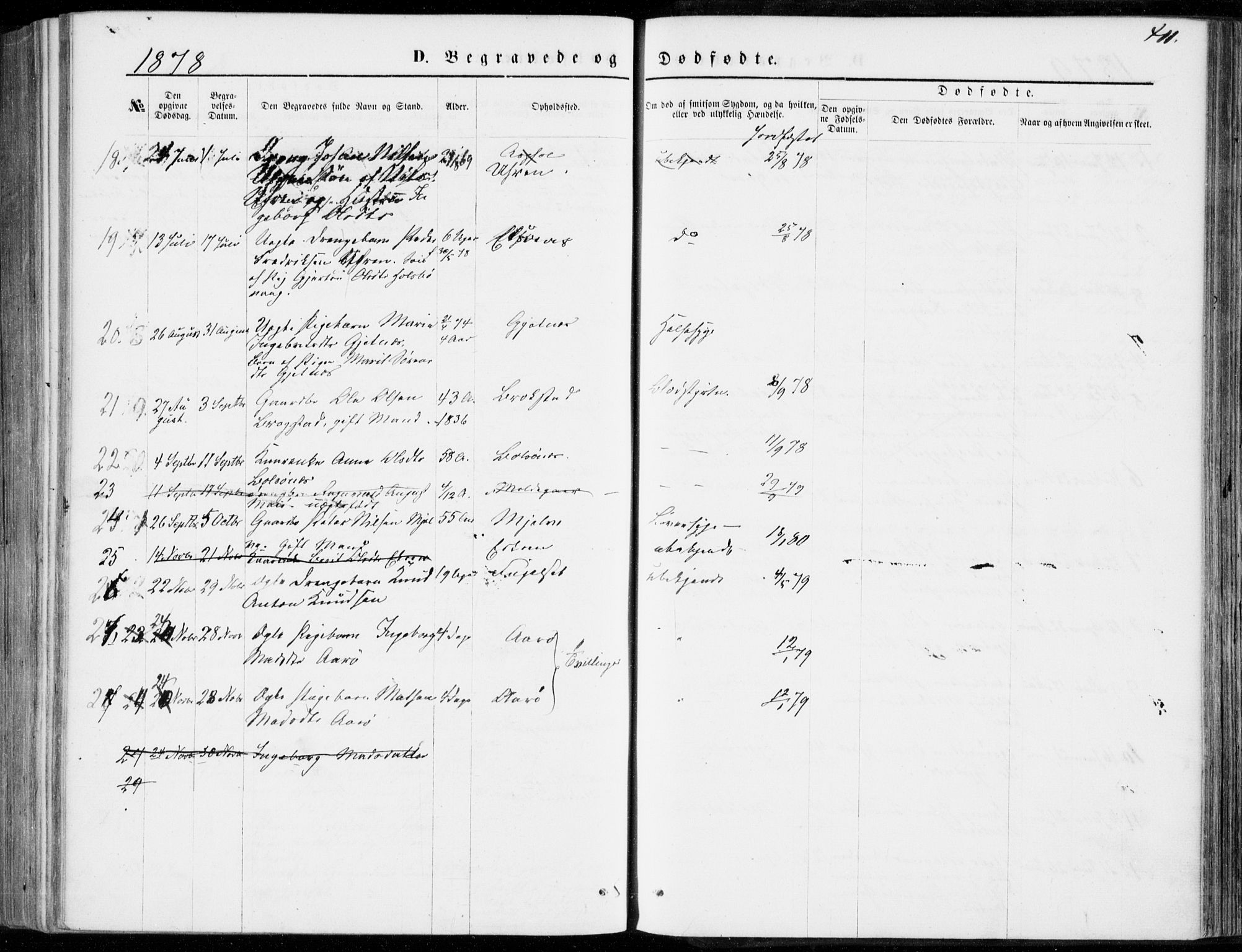 Ministerialprotokoller, klokkerbøker og fødselsregistre - Møre og Romsdal, AV/SAT-A-1454/555/L0655: Parish register (official) no. 555A05, 1869-1886, p. 411