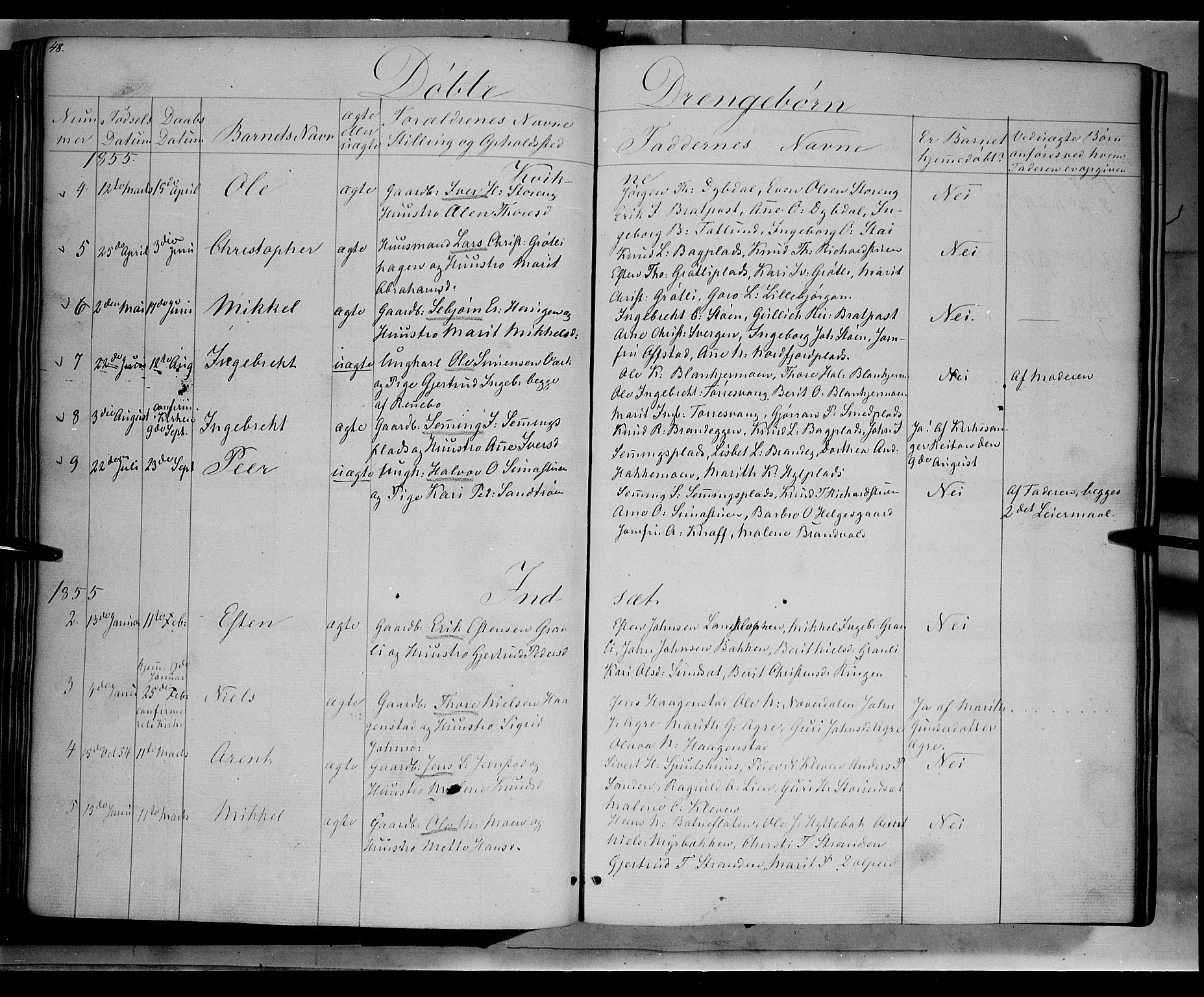 Kvikne prestekontor, AV/SAH-PREST-064/H/Ha/Haa/L0005: Parish register (official) no. 5, 1841-1862, p. 48
