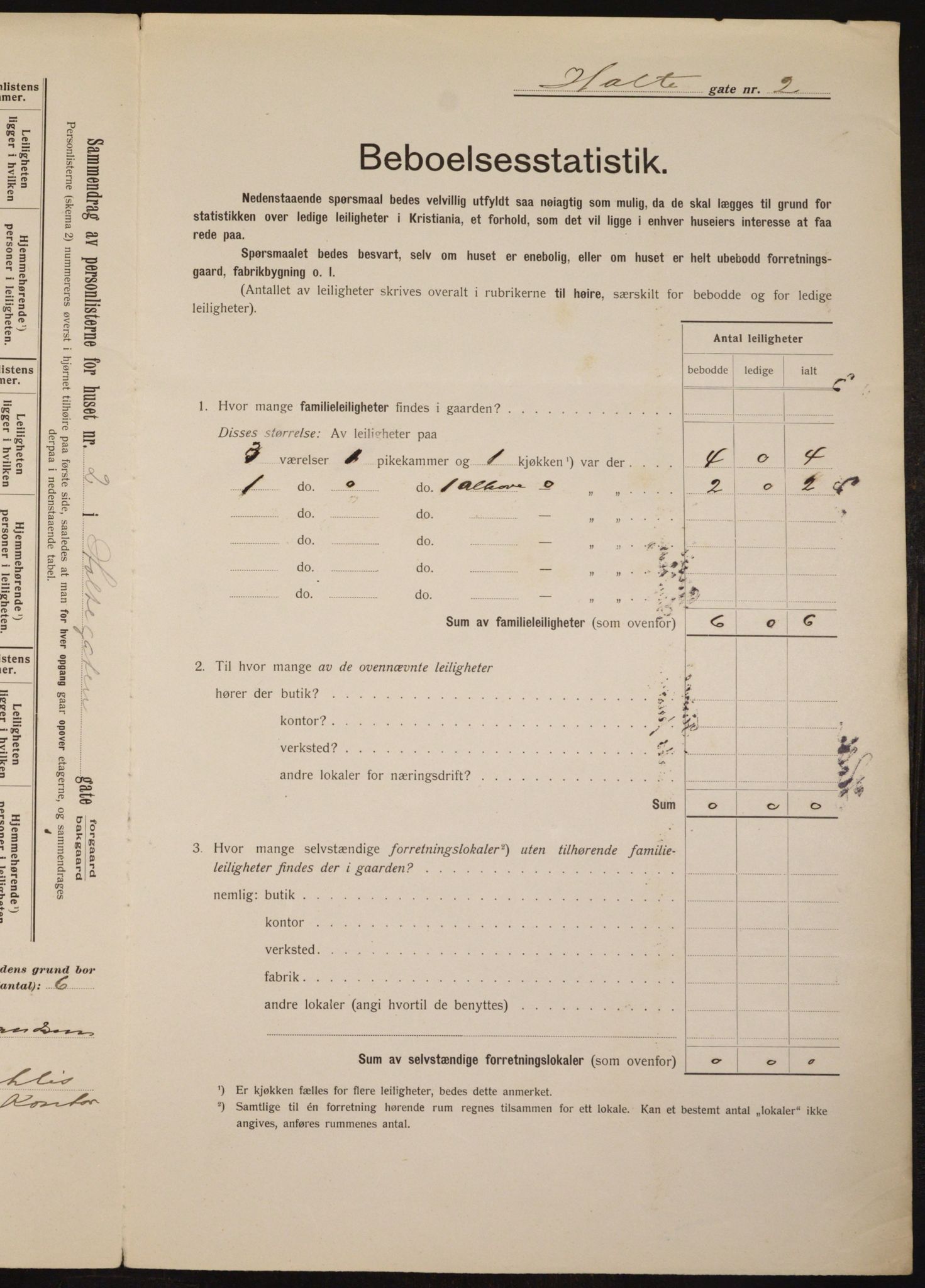 OBA, Municipal Census 1912 for Kristiania, 1912, p. 41515