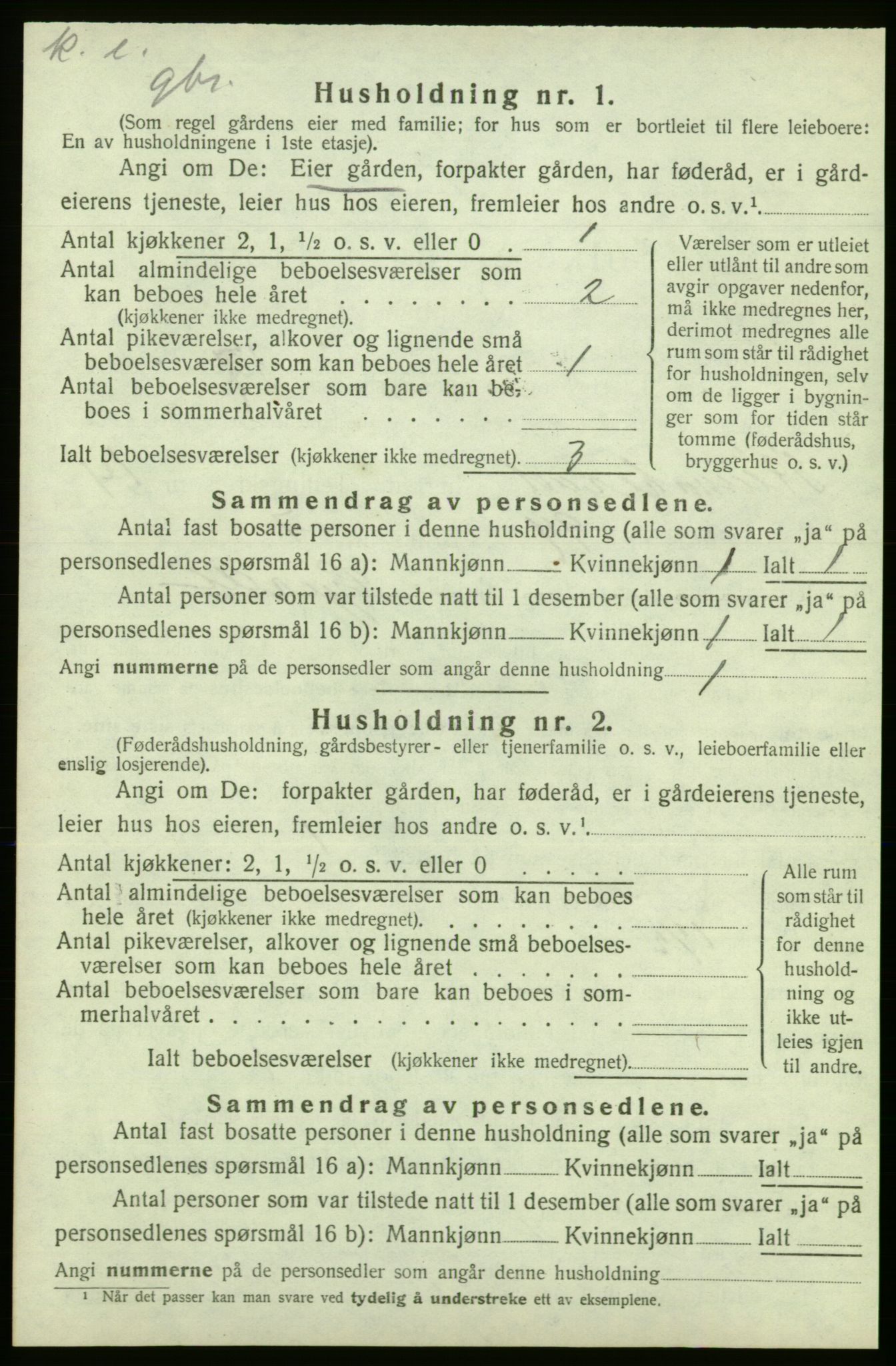 SAB, 1920 census for Kvinnherad, 1920, p. 1932