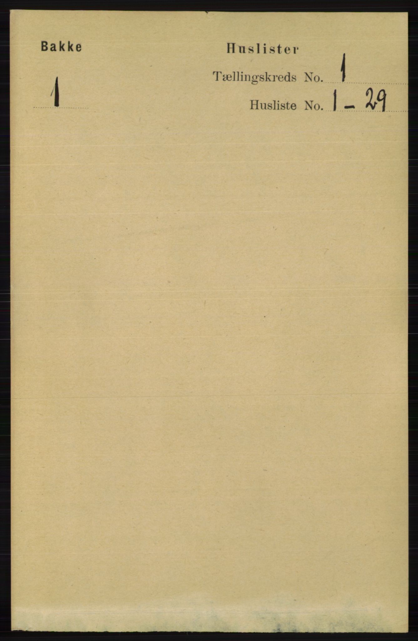RA, 1891 census for 1045 Bakke, 1891, p. 34