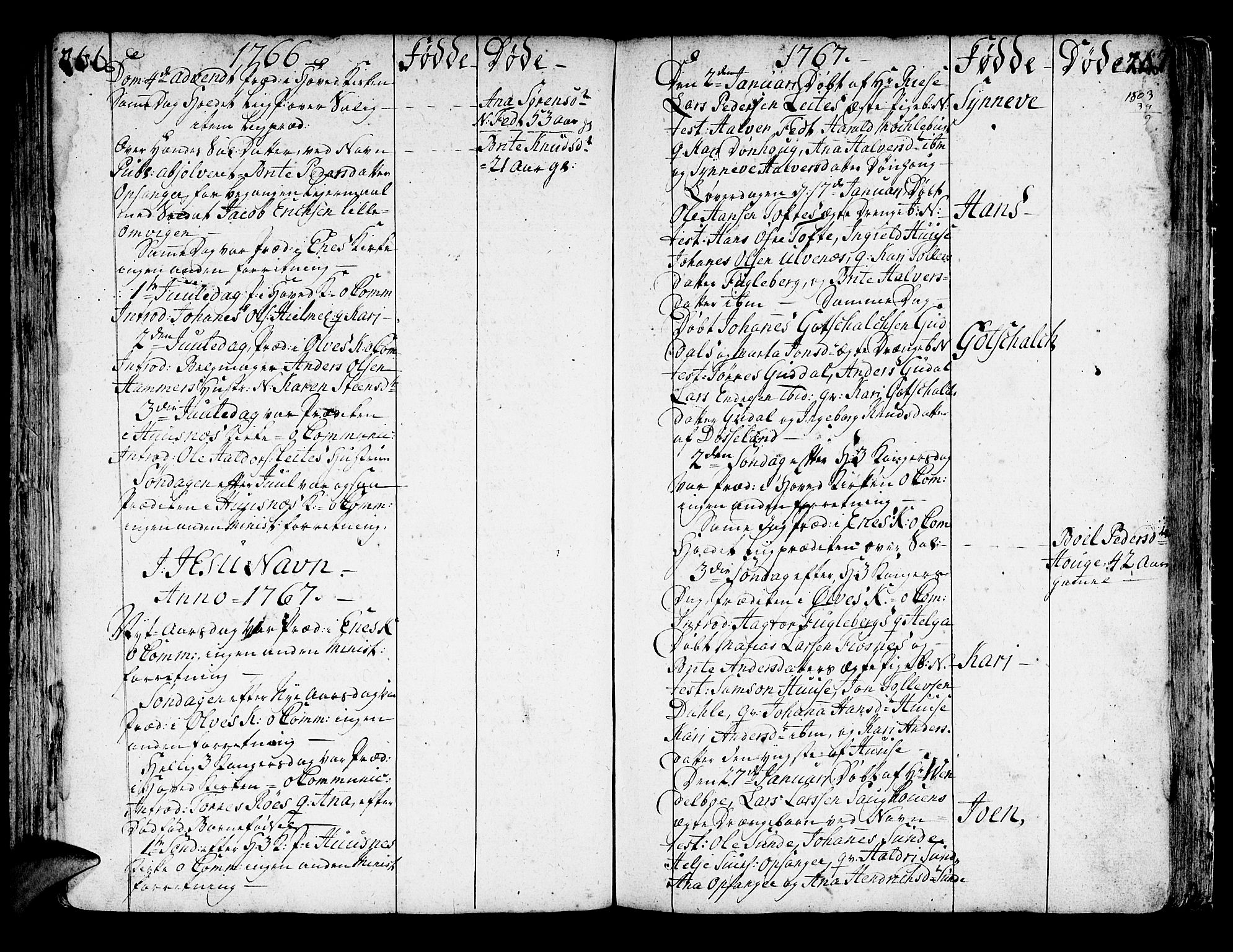 Kvinnherad sokneprestembete, SAB/A-76401/H/Haa: Parish register (official) no. A 3, 1754-1777, p. 266-267