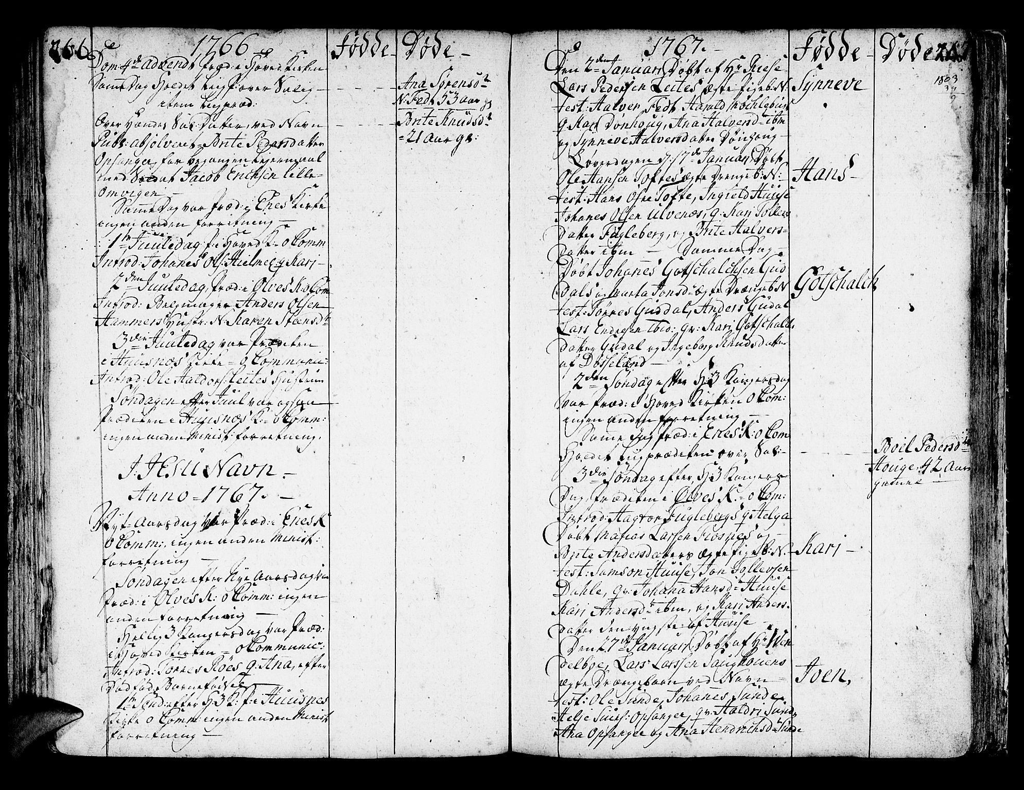 Kvinnherad sokneprestembete, AV/SAB-A-76401/H/Haa: Parish register (official) no. A 3, 1754-1777, p. 266-267