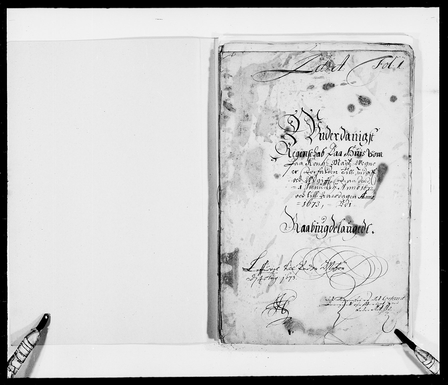 Rentekammeret inntil 1814, Reviderte regnskaper, Fogderegnskap, RA/EA-4092/R40/L2433: Fogderegnskap Råbyggelag, 1671-1674, p. 90