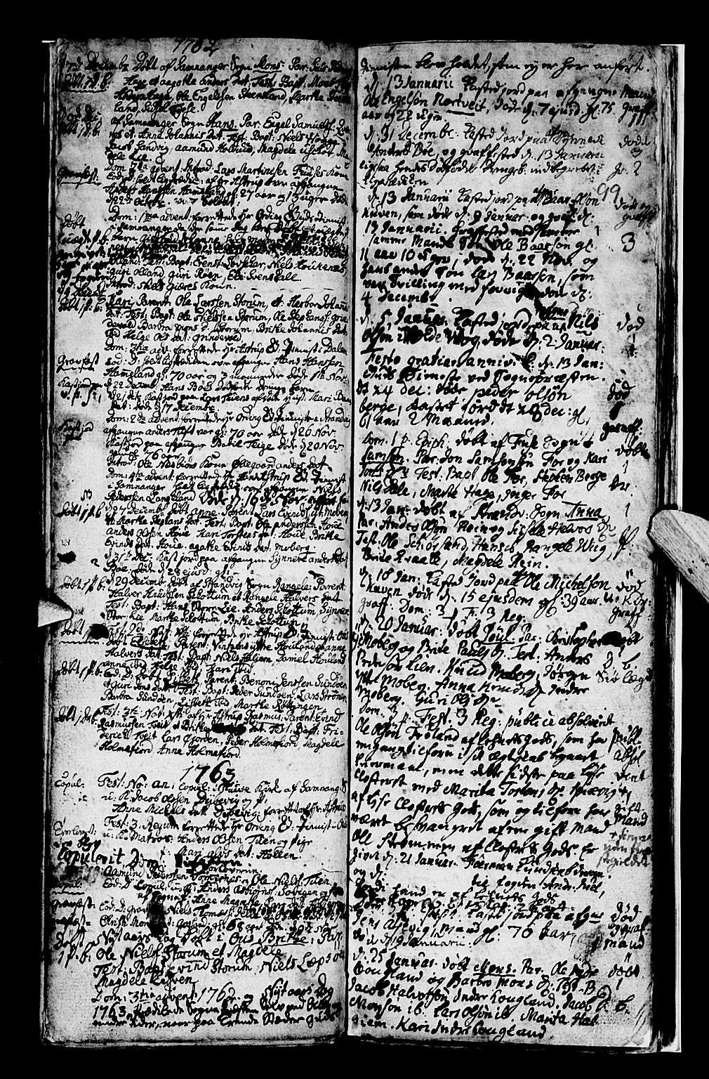 Os sokneprestembete, SAB/A-99929: Parish register (official) no. A 8, 1760-1765, p. 99