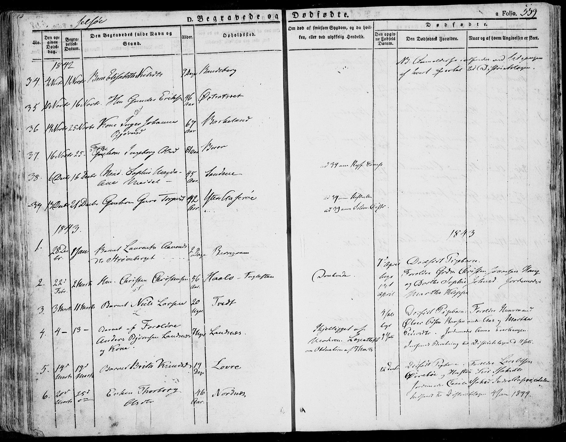 Jelsa sokneprestkontor, SAST/A-101842/01/IV: Parish register (official) no. A 6.2, 1828-1853, p. 559