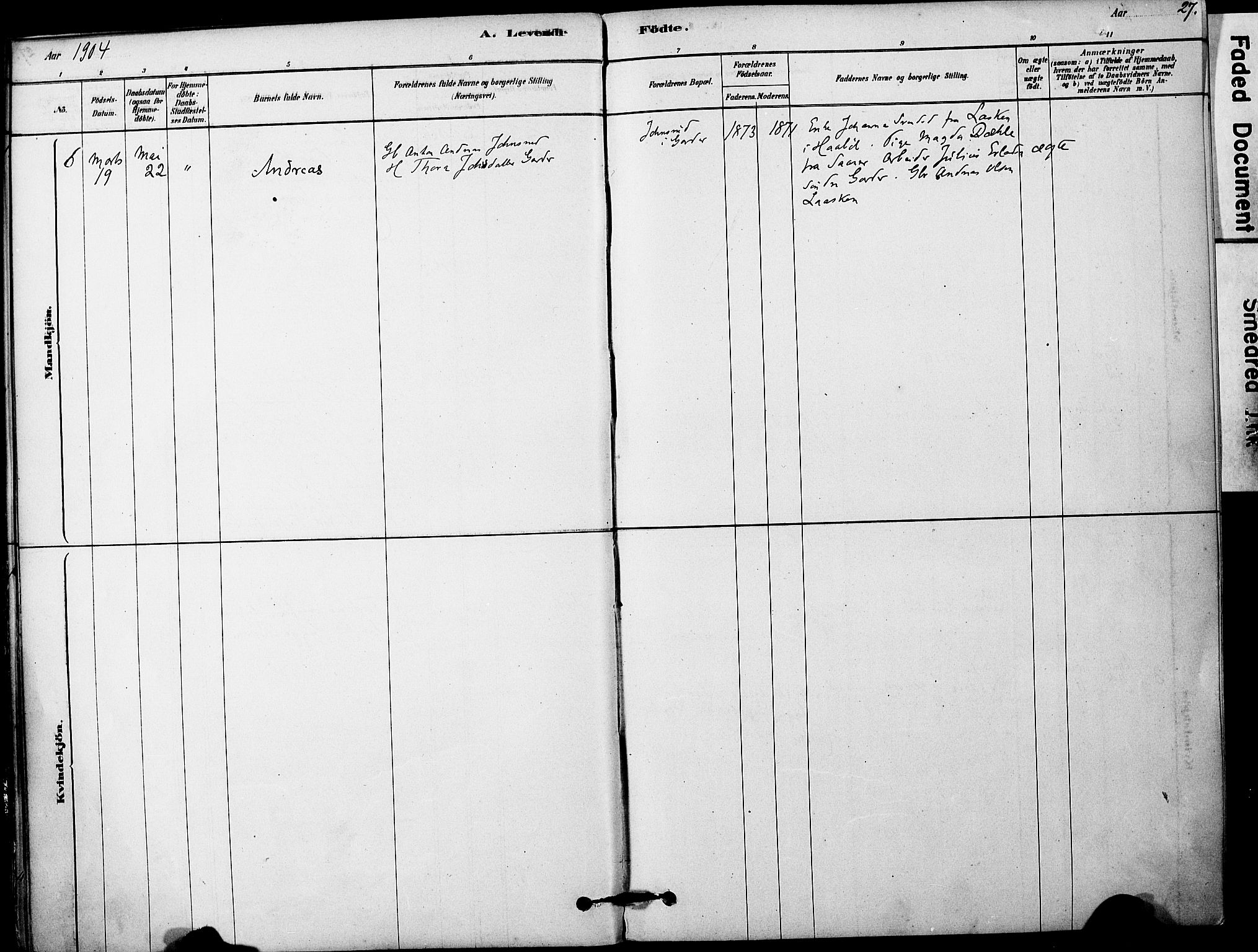 Vestby prestekontor Kirkebøker, AV/SAO-A-10893/F/Fa/L0011: Parish register (official) no. I 11, 1878-1913, p. 27