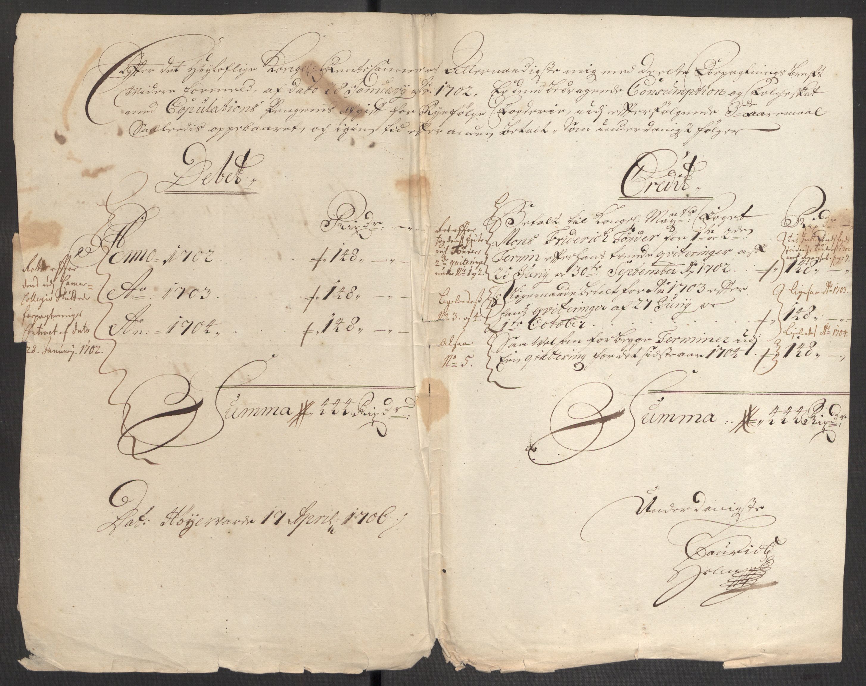 Rentekammeret inntil 1814, Reviderte regnskaper, Fogderegnskap, RA/EA-4092/R47/L2860: Fogderegnskap Ryfylke, 1703-1705, p. 391