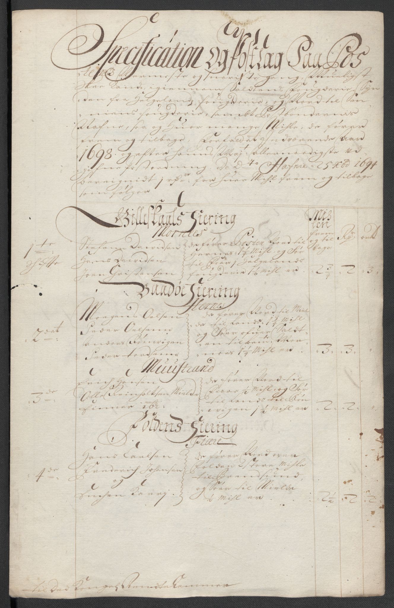 Rentekammeret inntil 1814, Reviderte regnskaper, Fogderegnskap, AV/RA-EA-4092/R66/L4579: Fogderegnskap Salten, 1697-1700, p. 210