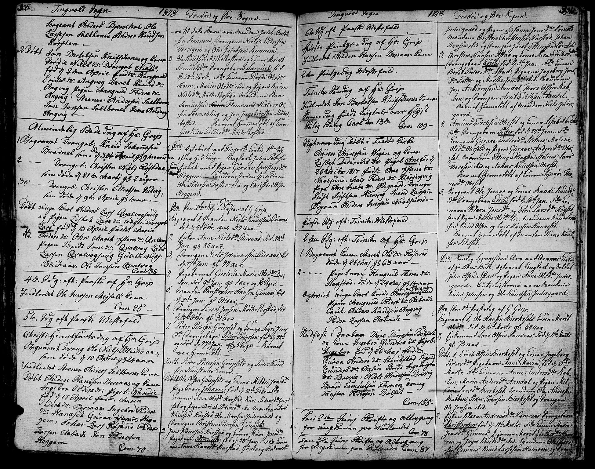 Ministerialprotokoller, klokkerbøker og fødselsregistre - Møre og Romsdal, SAT/A-1454/586/L0981: Parish register (official) no. 586A07, 1794-1819, p. 335-336