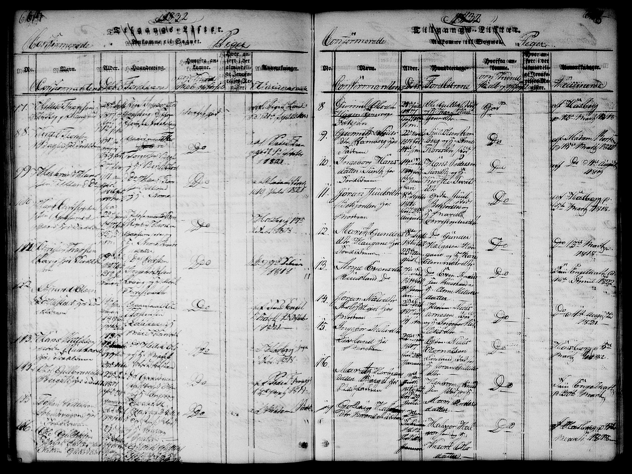 Flesberg kirkebøker, SAKO/A-18/G/Ga/L0001: Parish register (copy) no. I 1, 1816-1834, p. 617-618