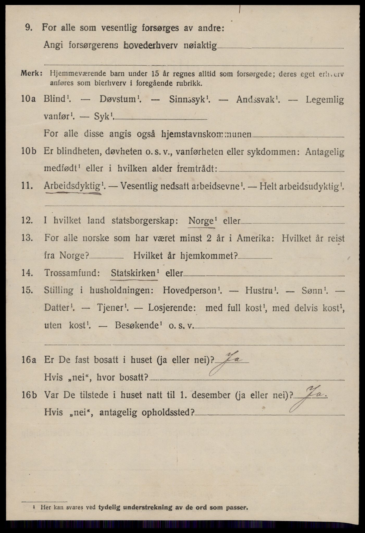 SAT, 1920 census for Aure, 1920, p. 3135