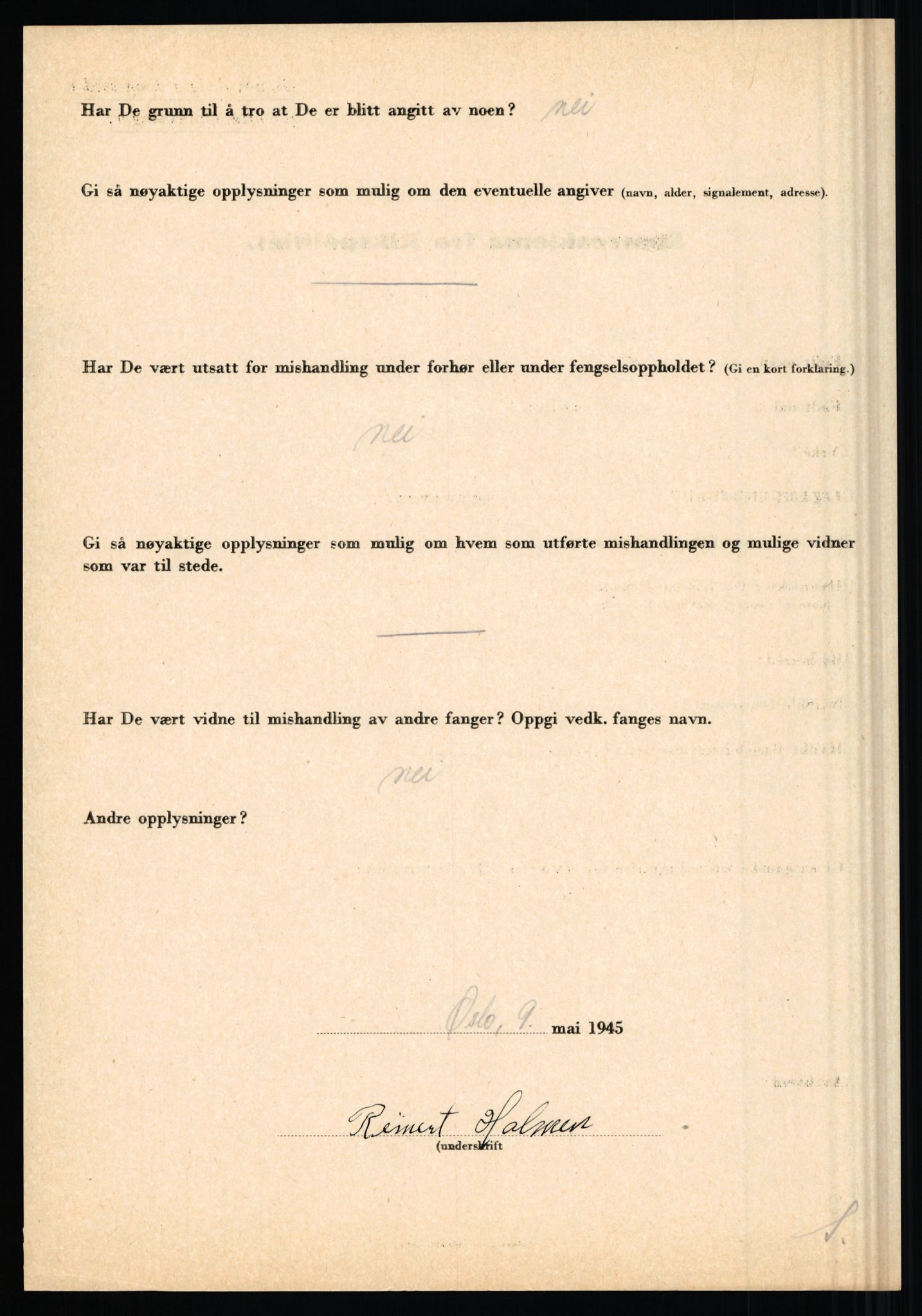 Rikspolitisjefen, AV/RA-S-1560/L/L0007: Heen, Erik C. - Iversen, Trygve, 1940-1945, p. 514