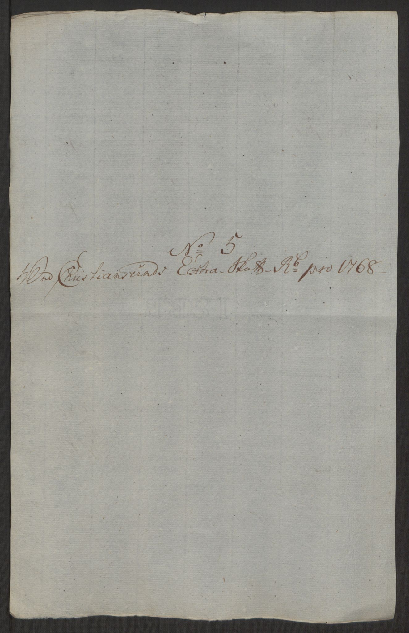 Rentekammeret inntil 1814, Reviderte regnskaper, Byregnskaper, AV/RA-EA-4066/R/Rr/L0495/0004: [R1] Kontribusjonsregnskap / Ekstraskatt, 1762-1772, p. 191