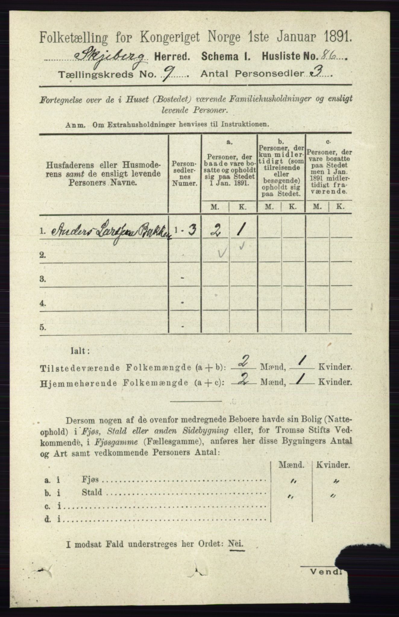 RA, 1891 census for 0115 Skjeberg, 1891, p. 4665