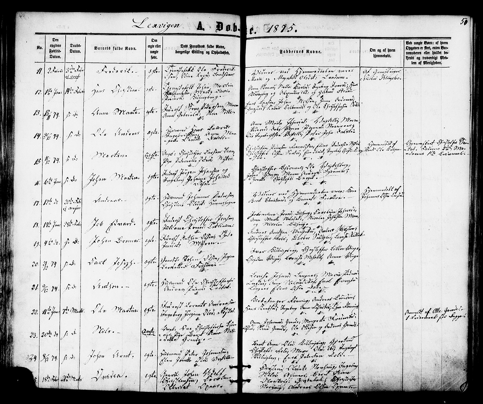 Ministerialprotokoller, klokkerbøker og fødselsregistre - Nord-Trøndelag, SAT/A-1458/701/L0009: Parish register (official) no. 701A09 /1, 1864-1882, p. 50