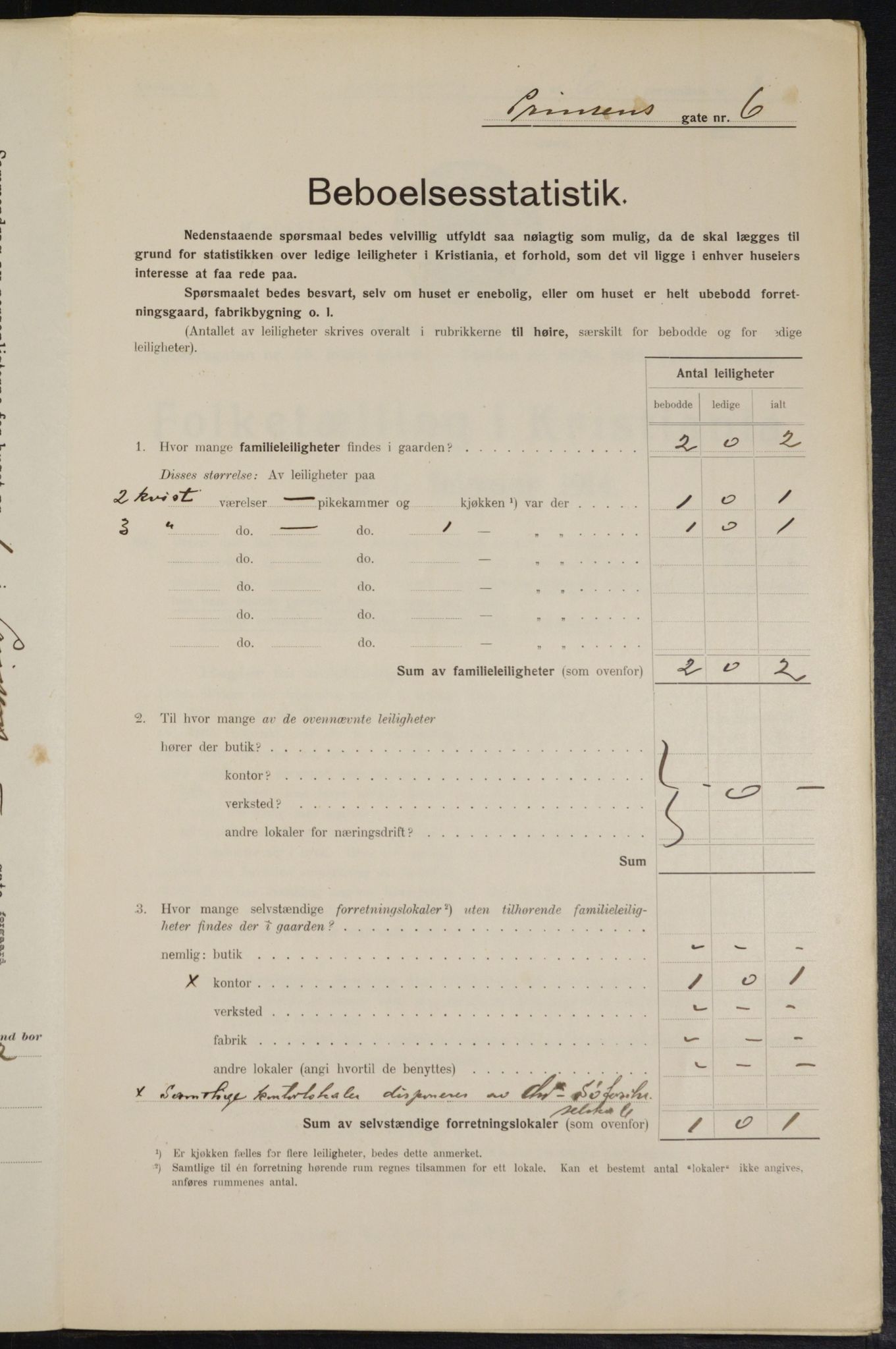 OBA, Municipal Census 1914 for Kristiania, 1914, p. 81287