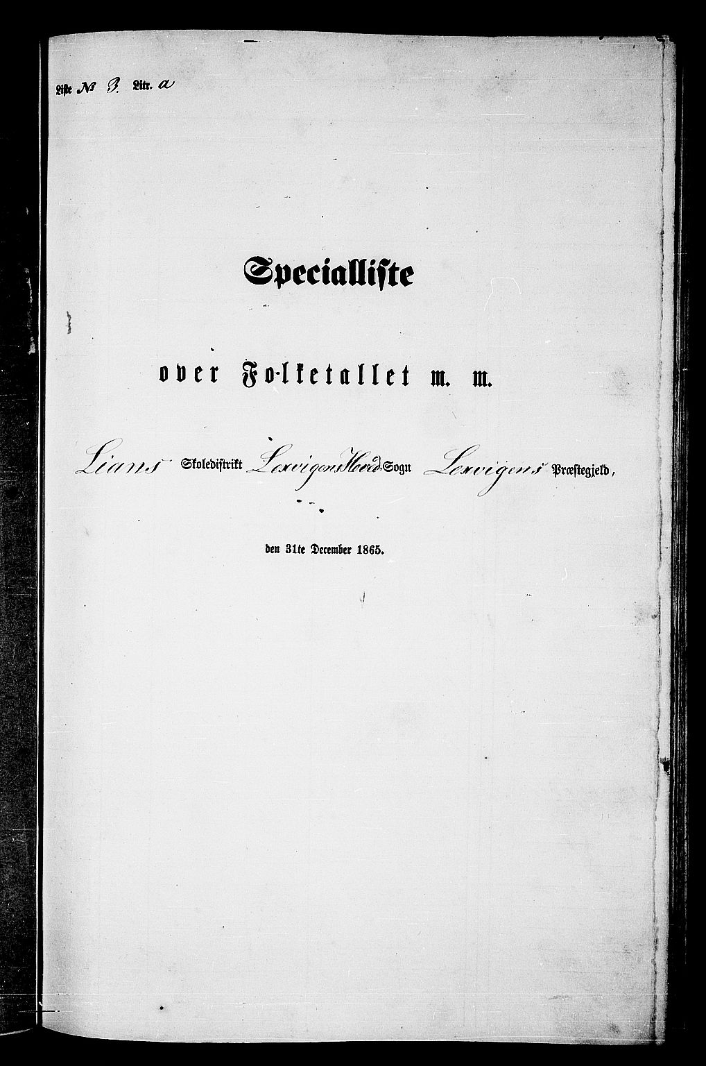 RA, 1865 census for Leksvik, 1865, p. 71
