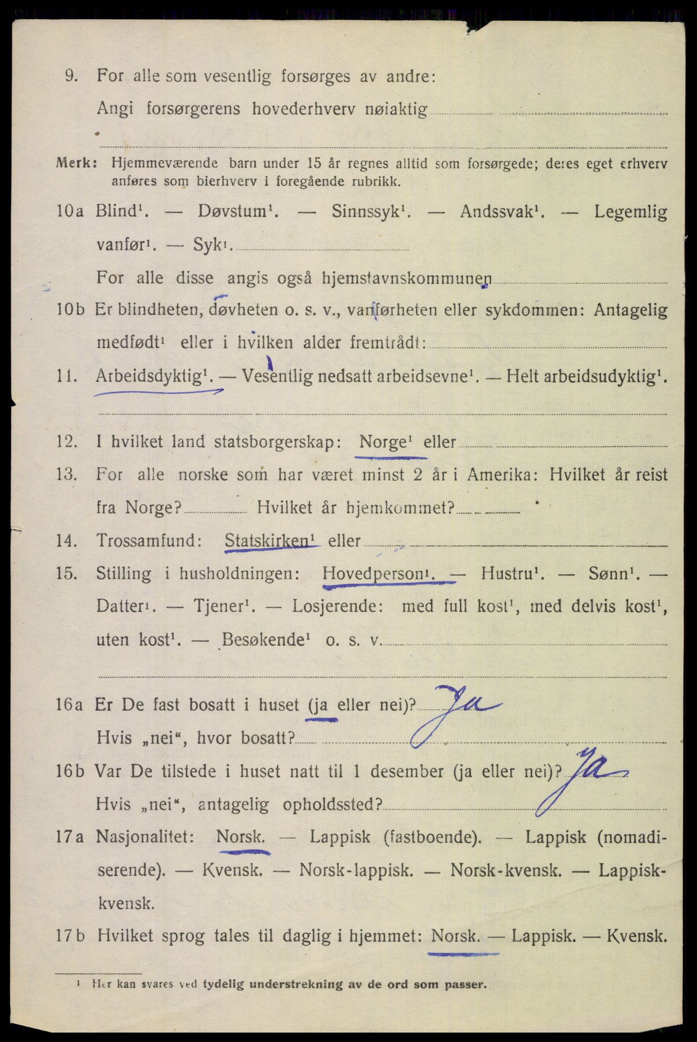 SAT, 1920 census for Beiarn, 1920, p. 2413