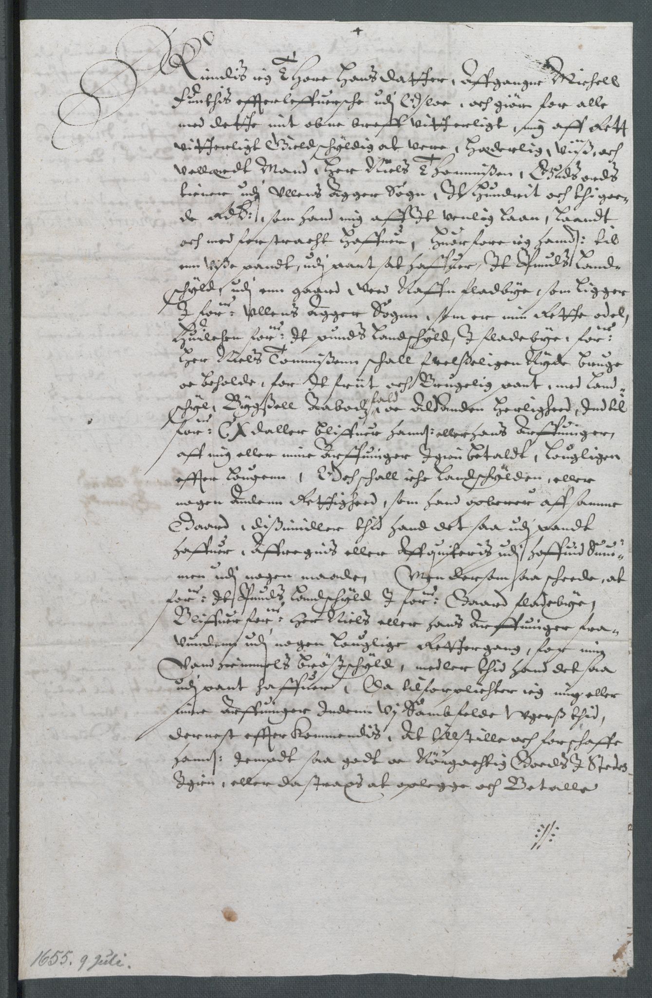 Riksarkivets diplomsamling, AV/RA-EA-5965/F02/L0166: Dokumenter, 1654-1656, p. 133