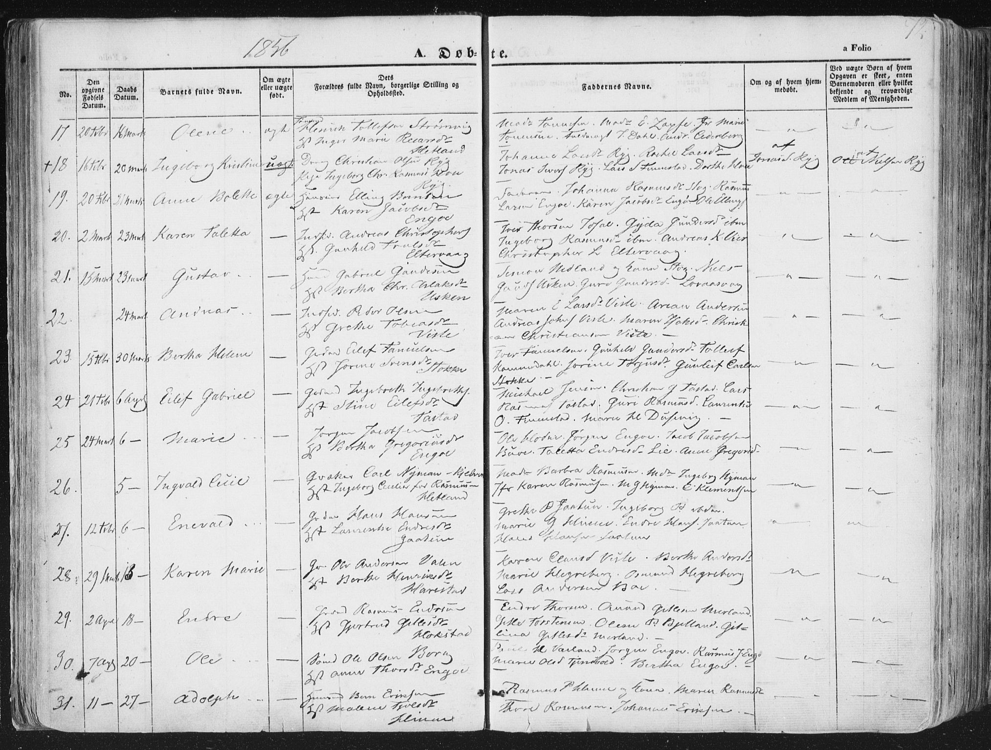 Hetland sokneprestkontor, AV/SAST-A-101826/30/30BA/L0002: Parish register (official) no. A 2, 1849-1869, p. 72