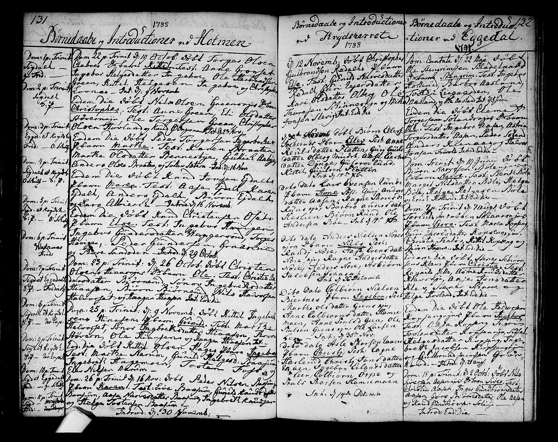 Sigdal kirkebøker, AV/SAKO-A-245/F/Fa/L0002: Parish register (official) no. I 2, 1778-1792, p. 131-132