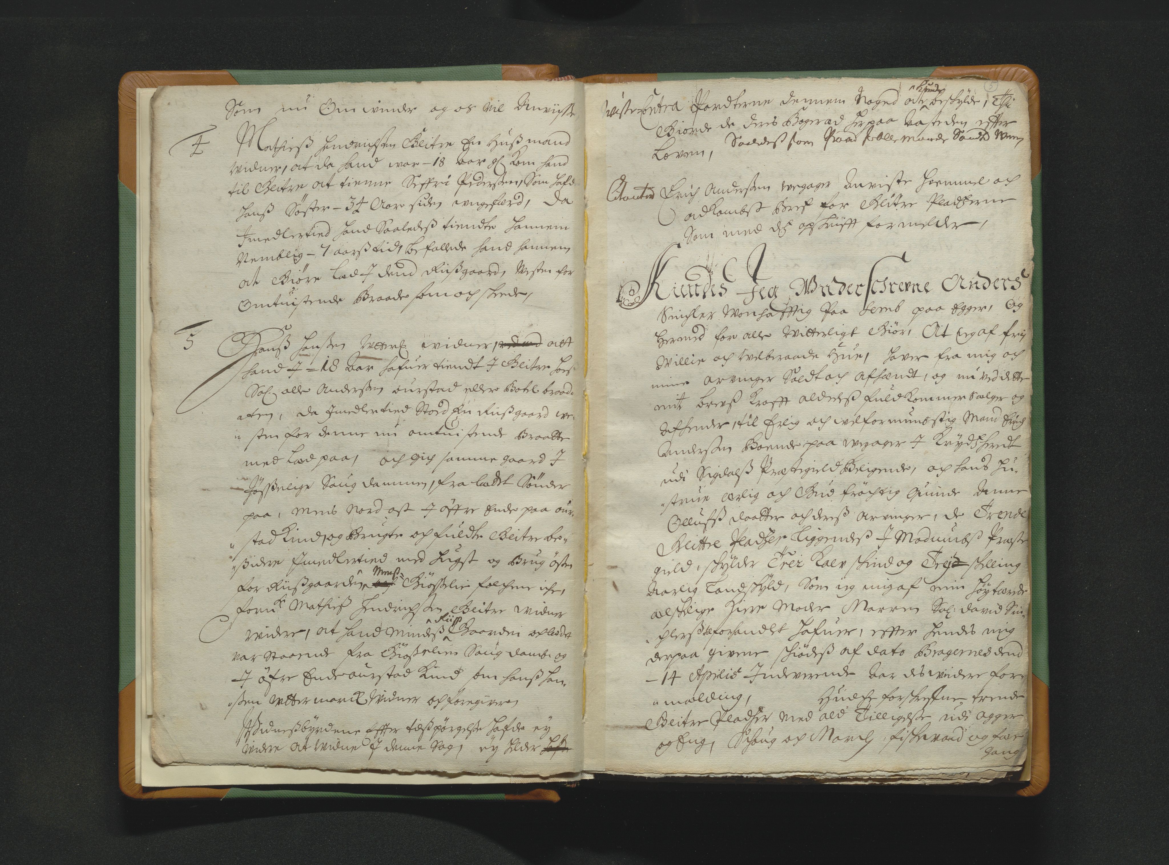 Eiker, Modum og Sigdal sorenskriveri, AV/SAKO-A-123/H/Hb/Hba/L0002b: Skifteprotokoll, 1678-1696, p. 4b-5a