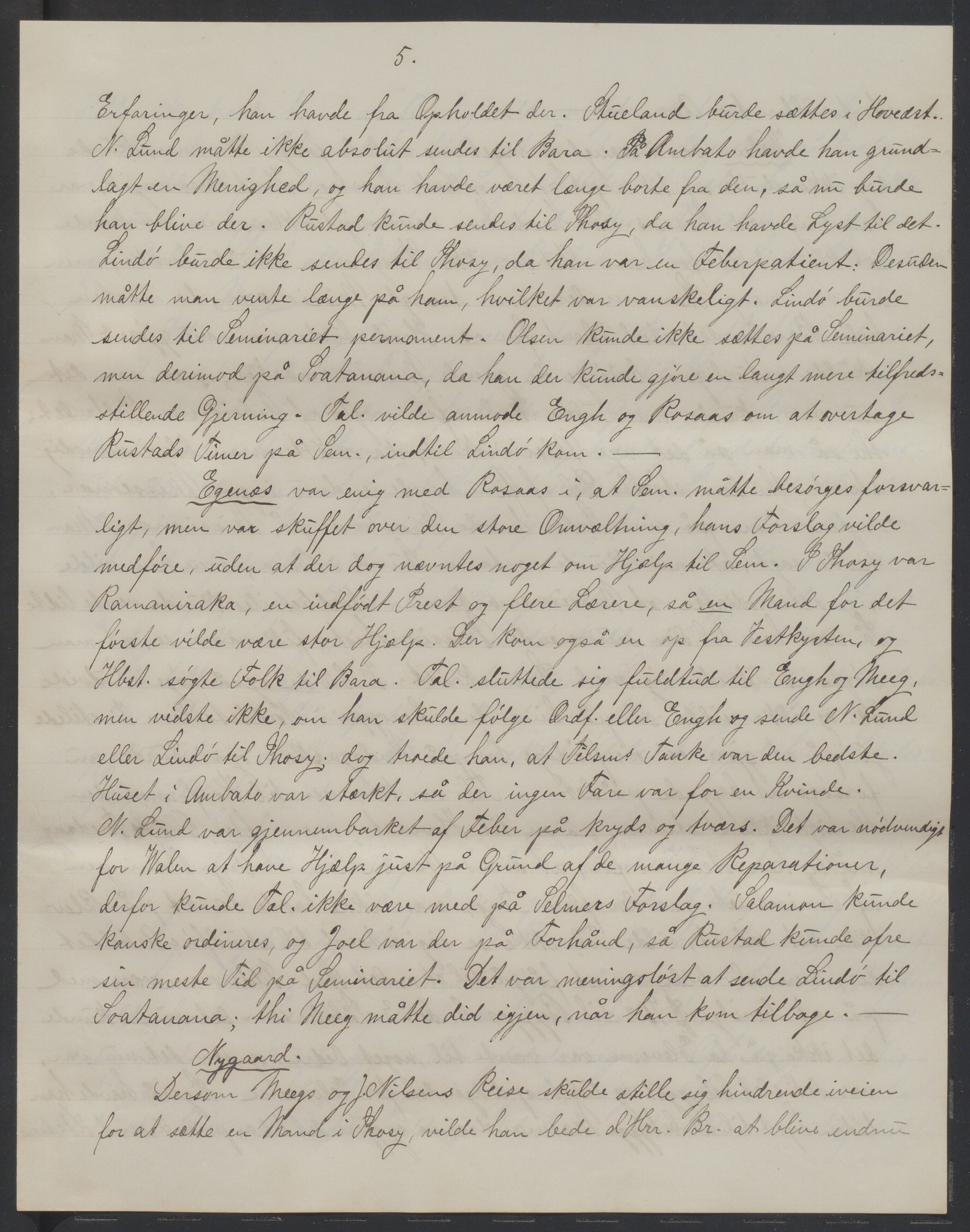 Det Norske Misjonsselskap - hovedadministrasjonen, VID/MA-A-1045/D/Da/Daa/L0038/0001: Konferansereferat og årsberetninger / Konferansereferat fra Madagaskar Innland., 1890