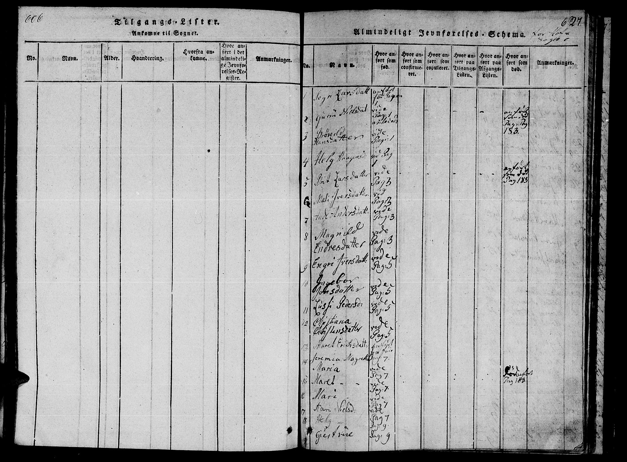 Ministerialprotokoller, klokkerbøker og fødselsregistre - Møre og Romsdal, SAT/A-1454/590/L1009: Parish register (official) no. 590A03 /1, 1819-1832, p. 606-627