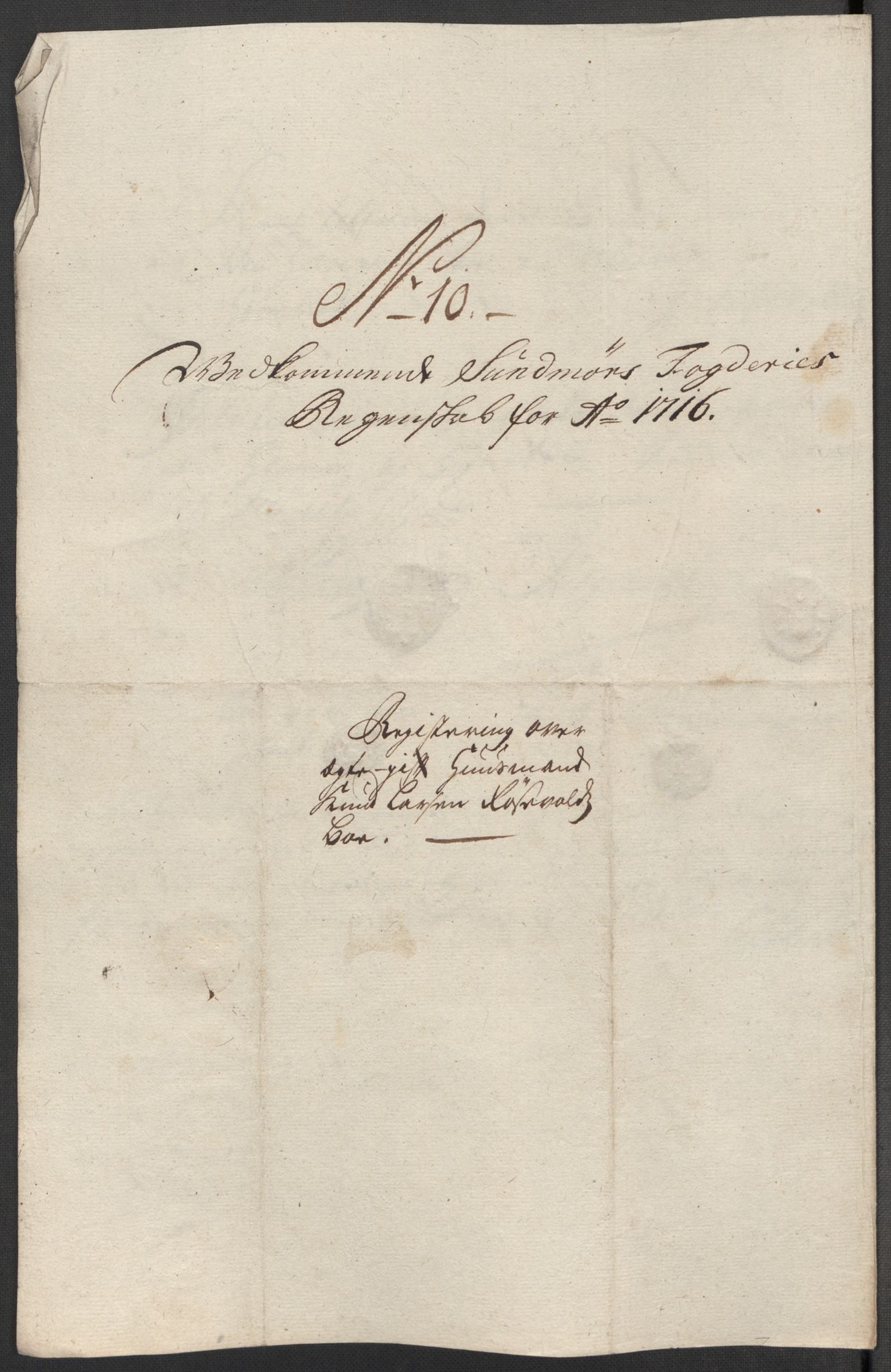 Rentekammeret inntil 1814, Reviderte regnskaper, Fogderegnskap, AV/RA-EA-4092/R54/L3568: Fogderegnskap Sunnmøre, 1716, p. 98