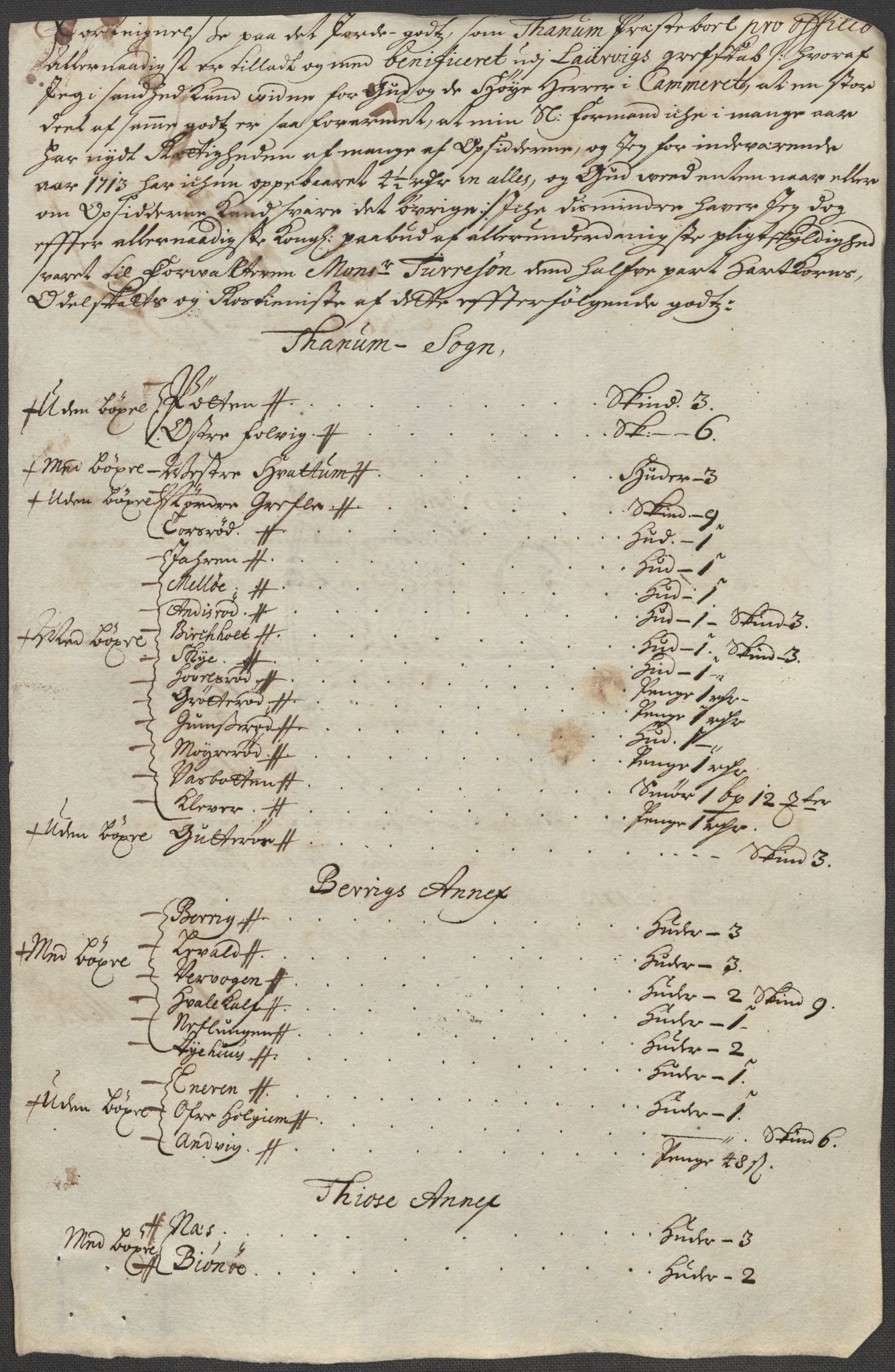 Rentekammeret inntil 1814, Reviderte regnskaper, Fogderegnskap, AV/RA-EA-4092/R33/L1985: Fogderegnskap Larvik grevskap, 1713, p. 279